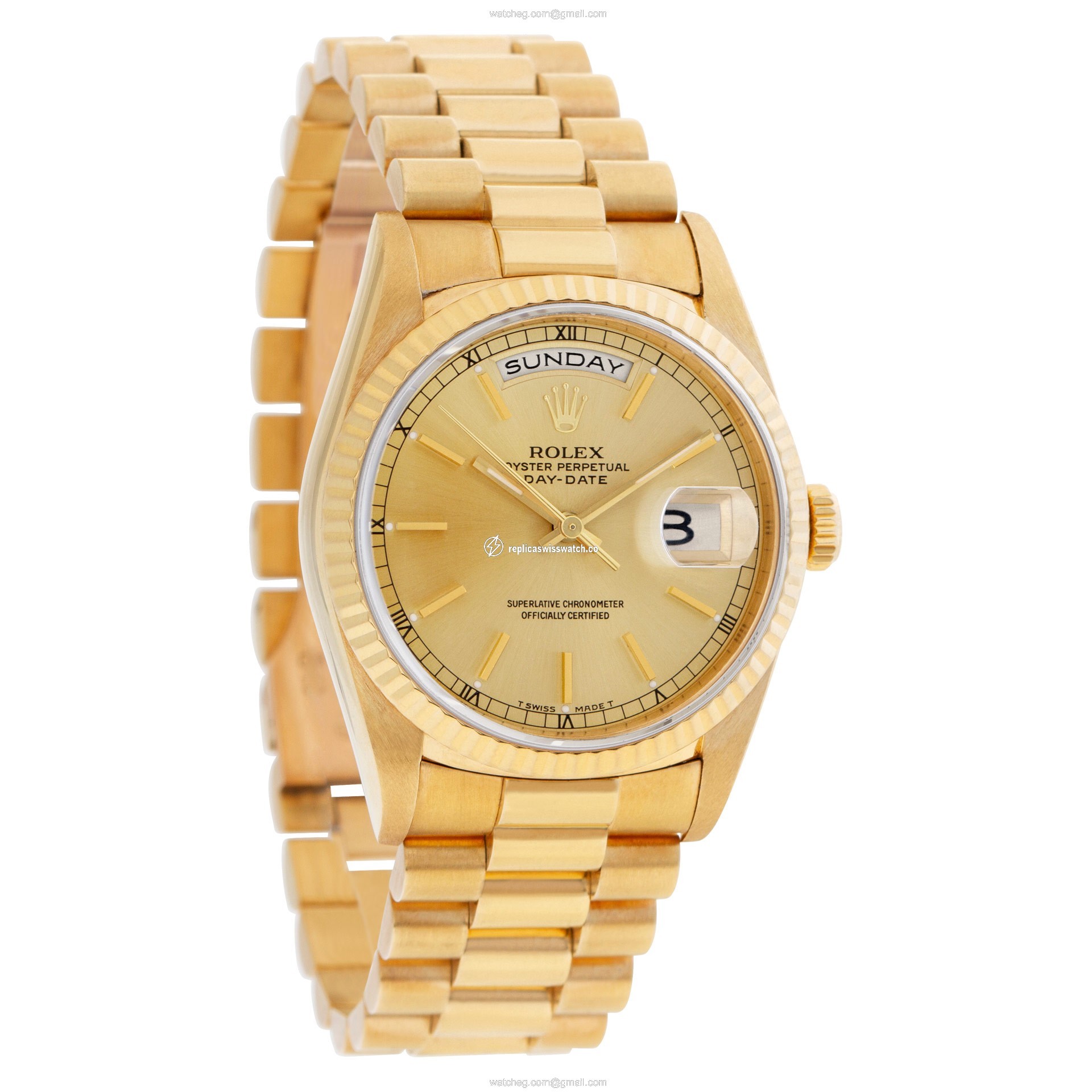 Rolex 18238 Day-Date Automatic Male 18k yellow gold Replica