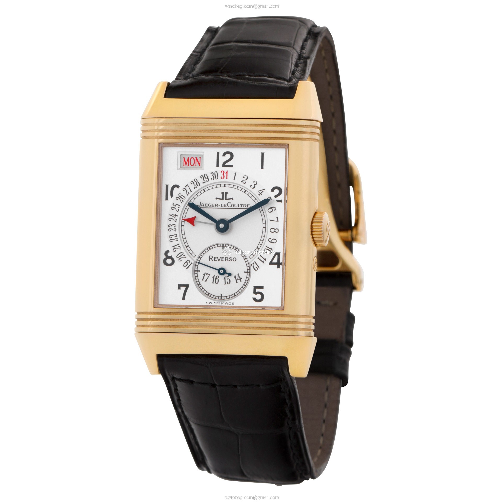 Jaeger LeCoultre 270.236 Reverso Manual Male 18k rose gold Replica