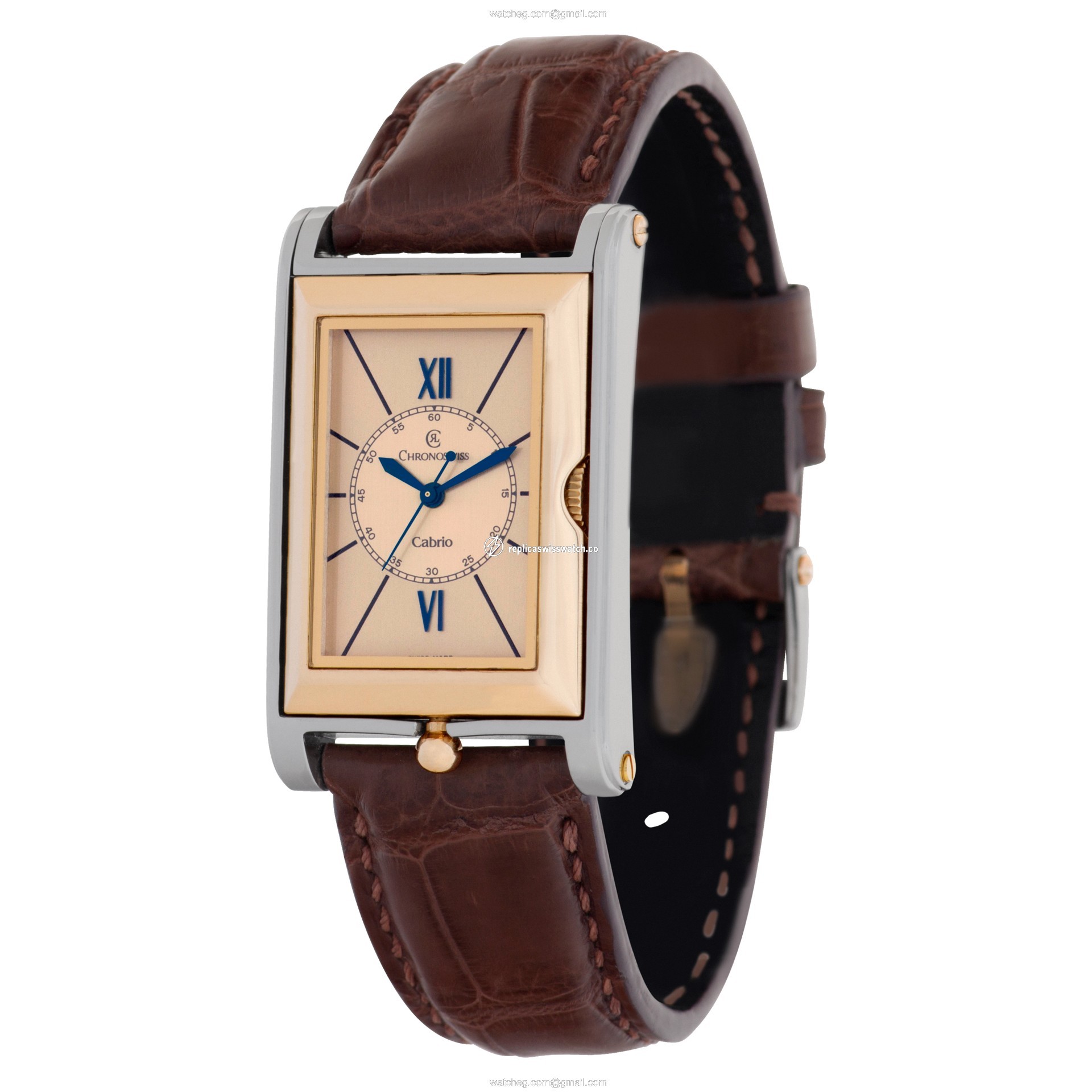 Chronoswiss ch2672 Cabrio Automatic Male 18k rose gold & stainless steel Replica