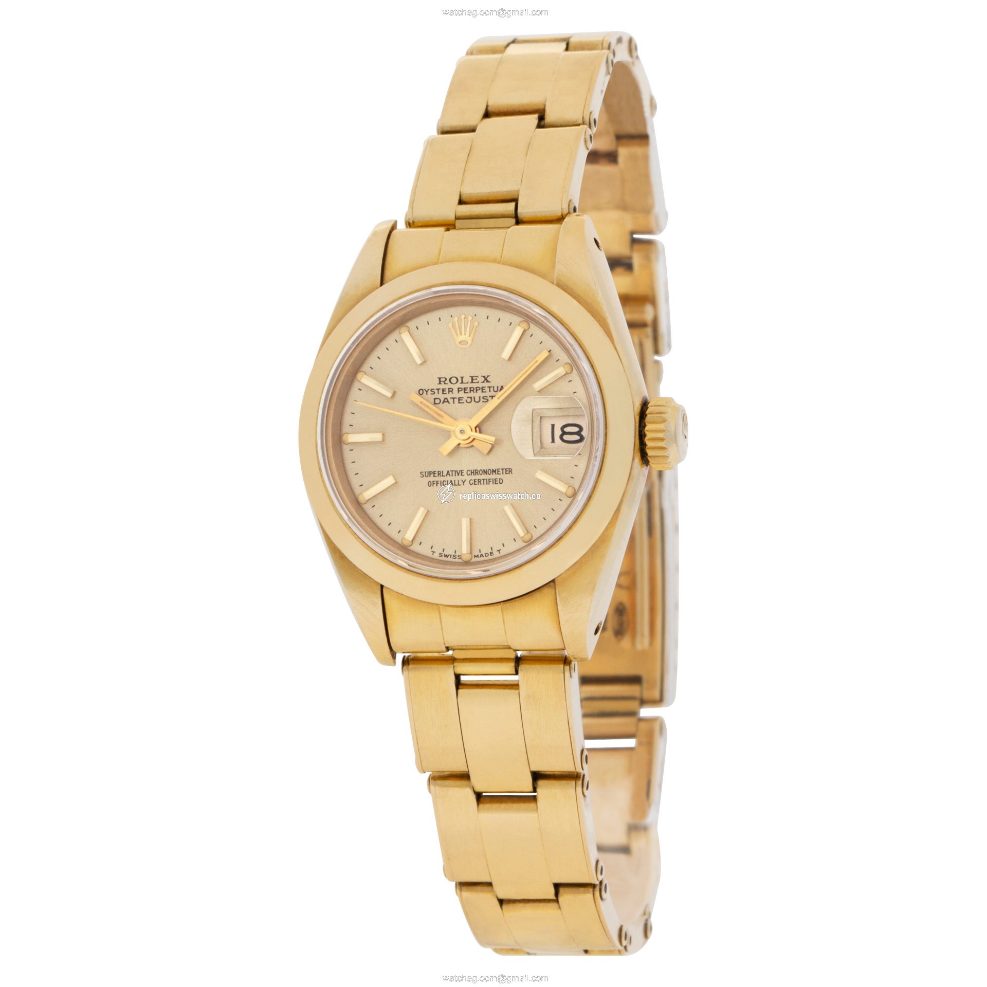Rolex 6916 Datejust Automatic Female 18k yellow gold Replica