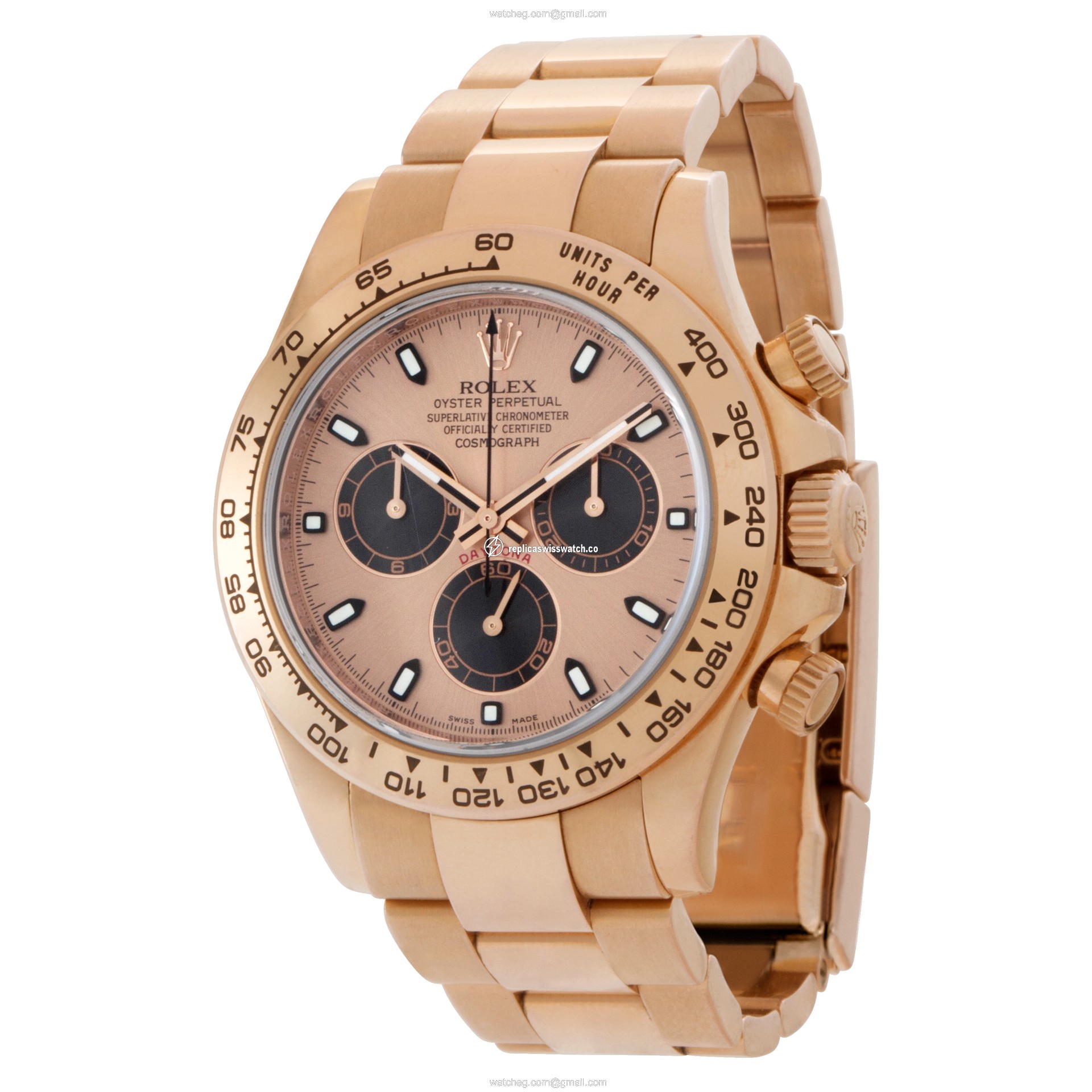 Rolex 116505 Daytona Automatic Male 18k rose gold Replica