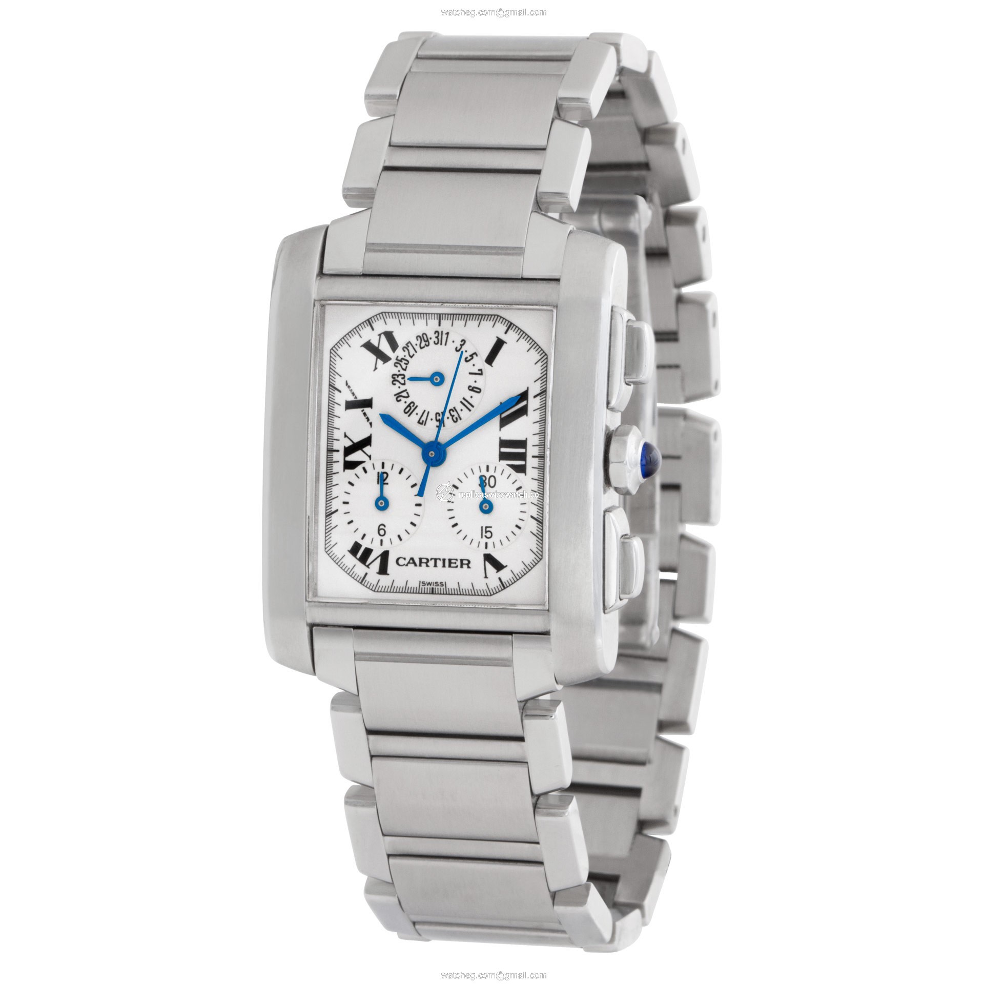 Cartier W51001Q3 Tank Francaise Quartz Unisex Stainless Steel Replica