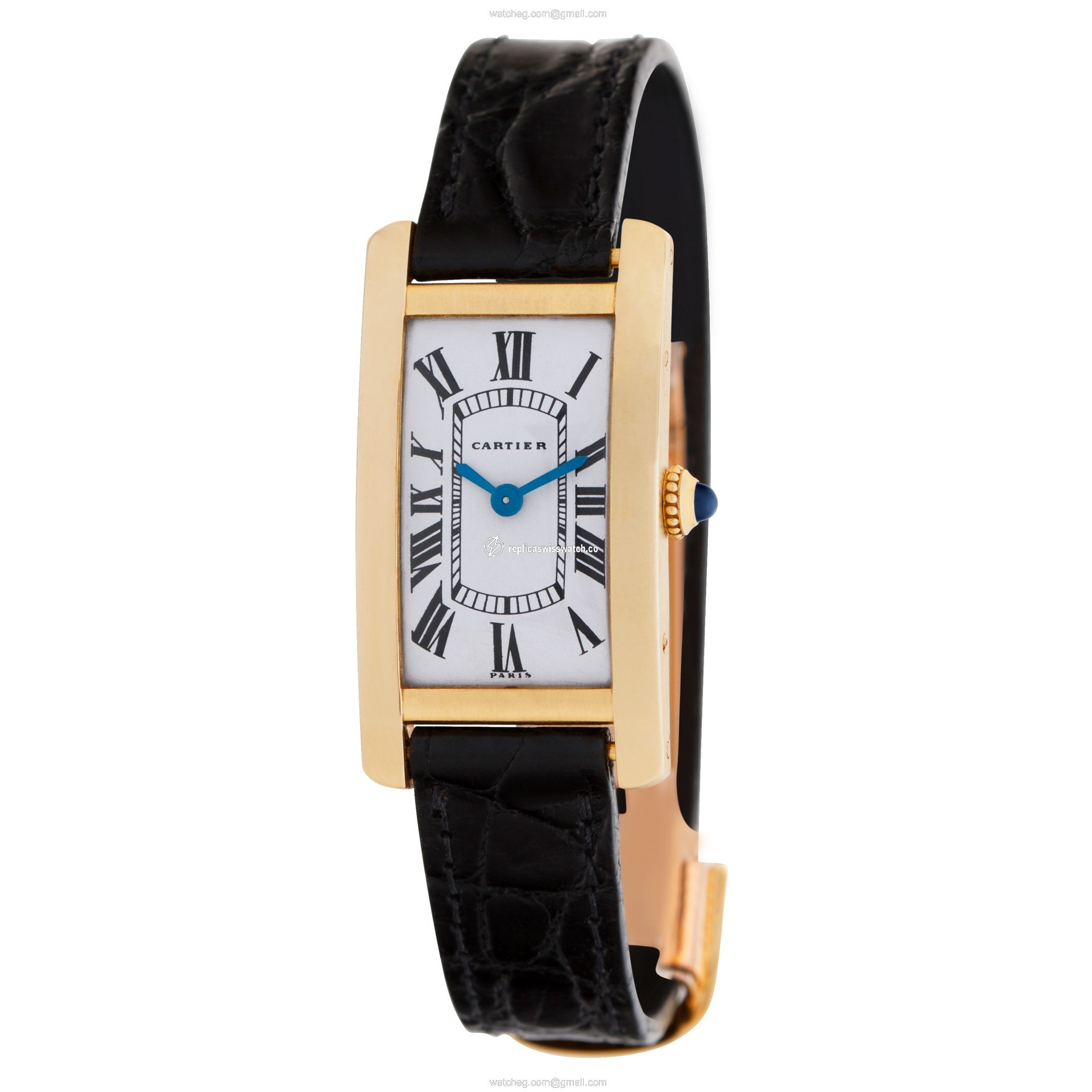Cartier Cartier 1484 Tank Americaine Manual Female 18k yellow gold Replica