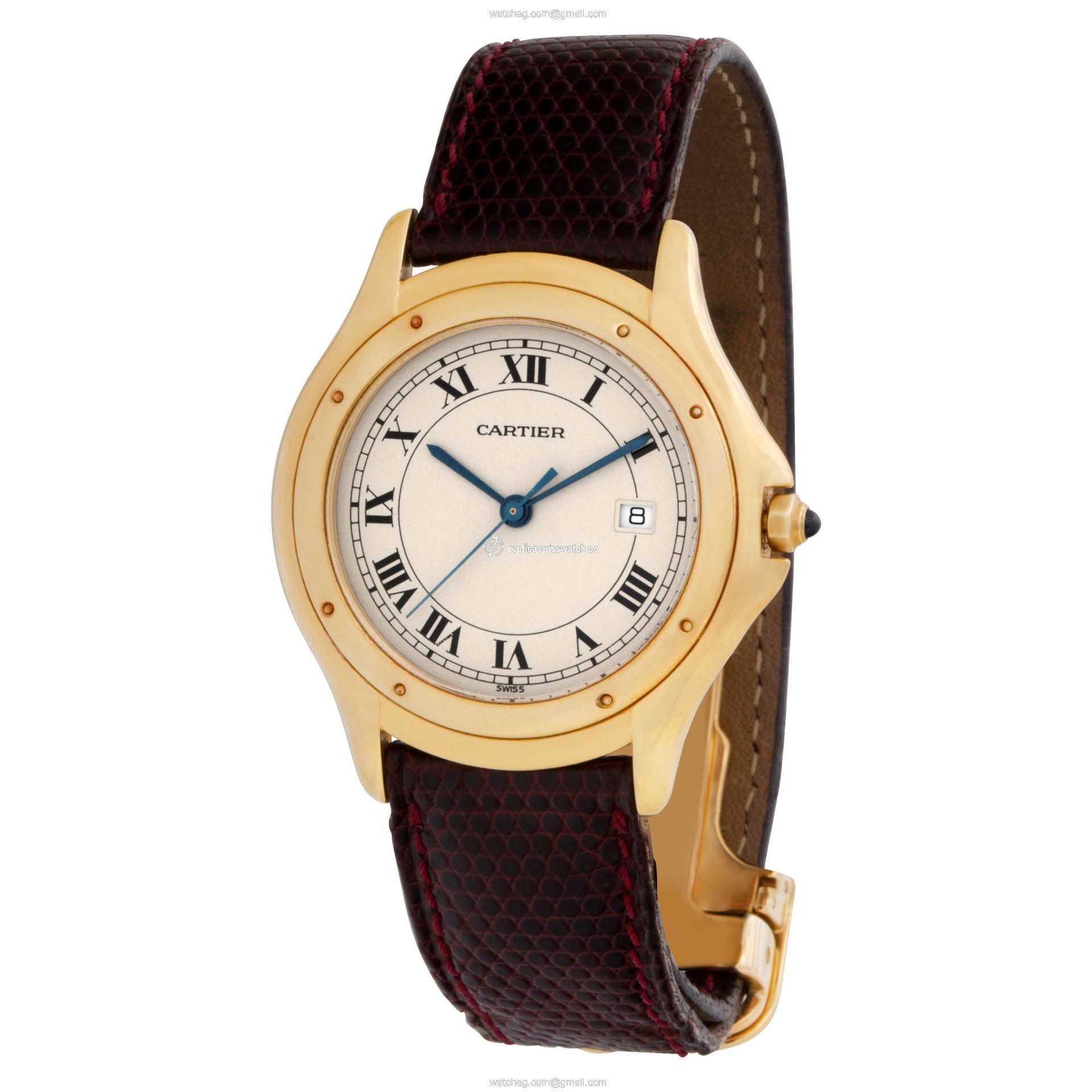 Cartier 116000R Cougar Quartz Unisex 18k yellow gold Replica