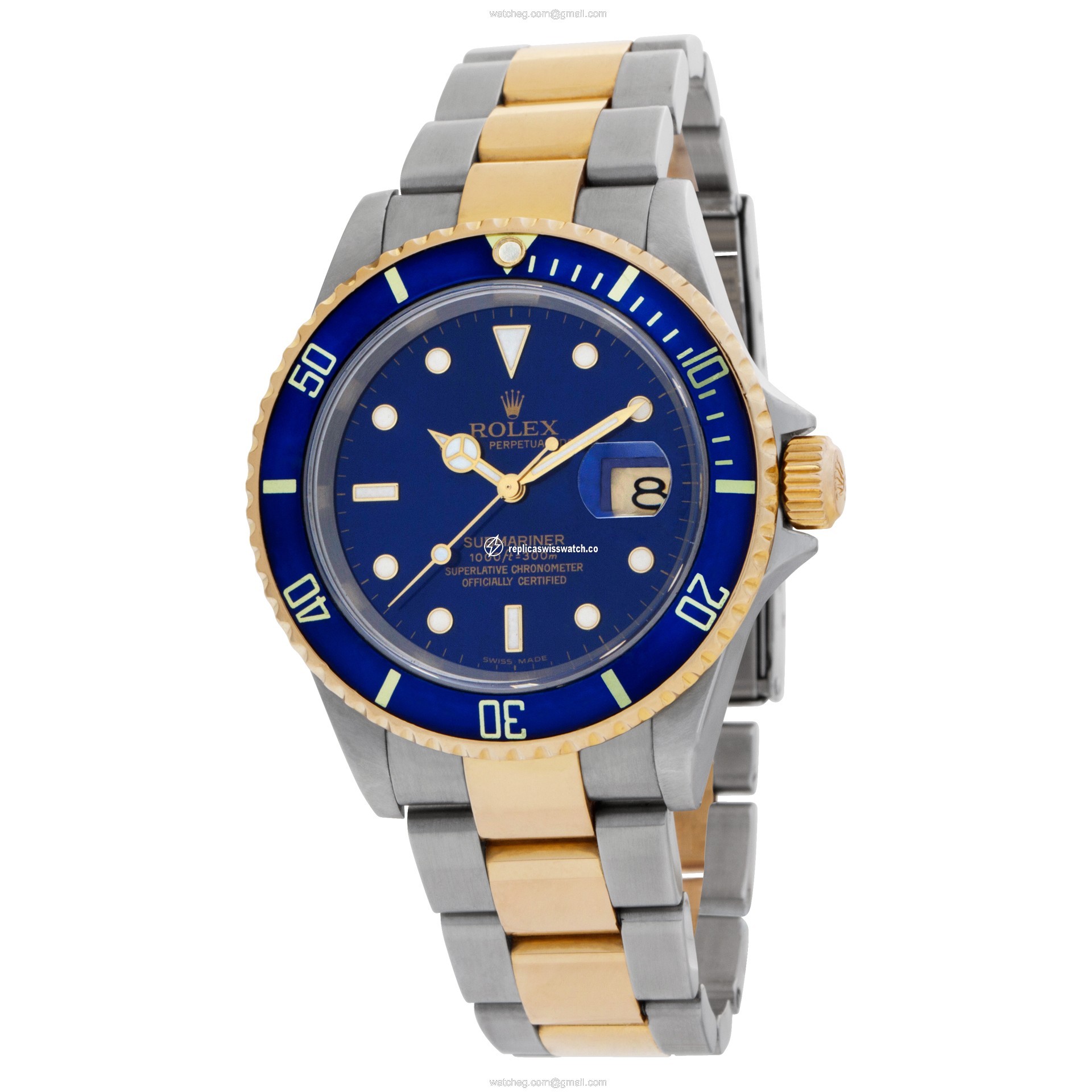 Rolex 16613 Submariner Automatic Male 18k gold & Stainless Steel Replica
