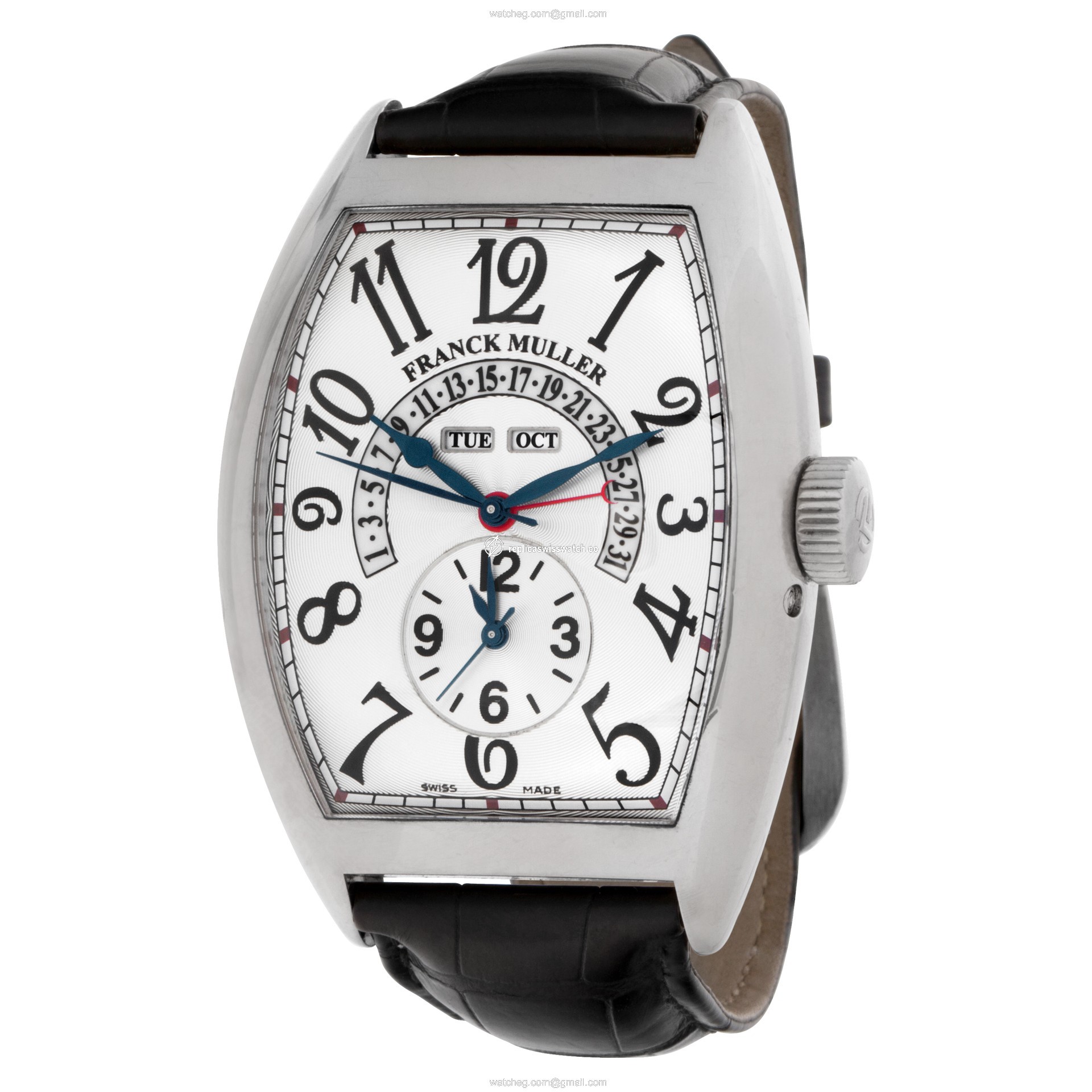 Franck Muller 9880 mc mb Master Calendar Automatic Male 18k White Gold Replica