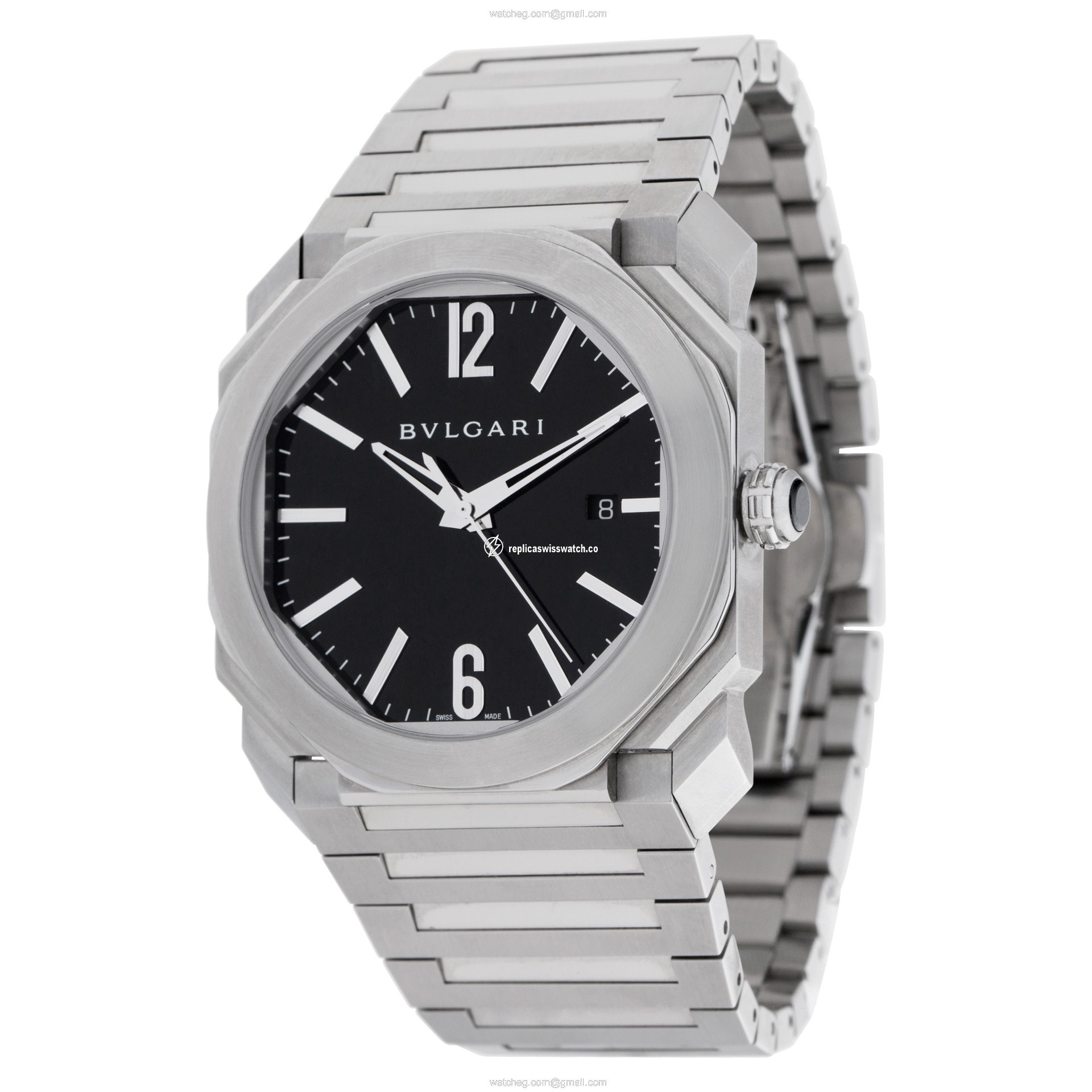 Bvlgari 102031 BGO 41 S Octo L Originale Automatic Male Stainless Steel Replica