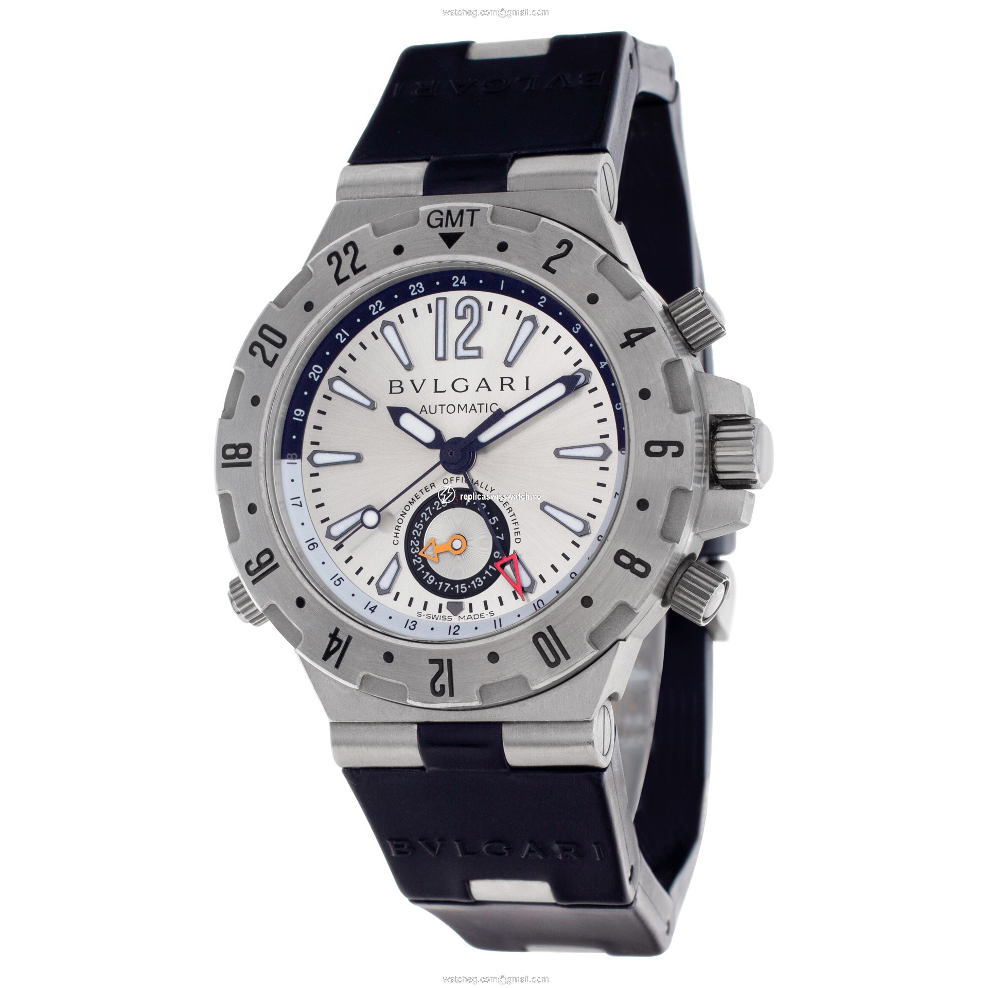Bvlgari GMT40 S Diagono Professional Automatic Male Stainless Steel Replica