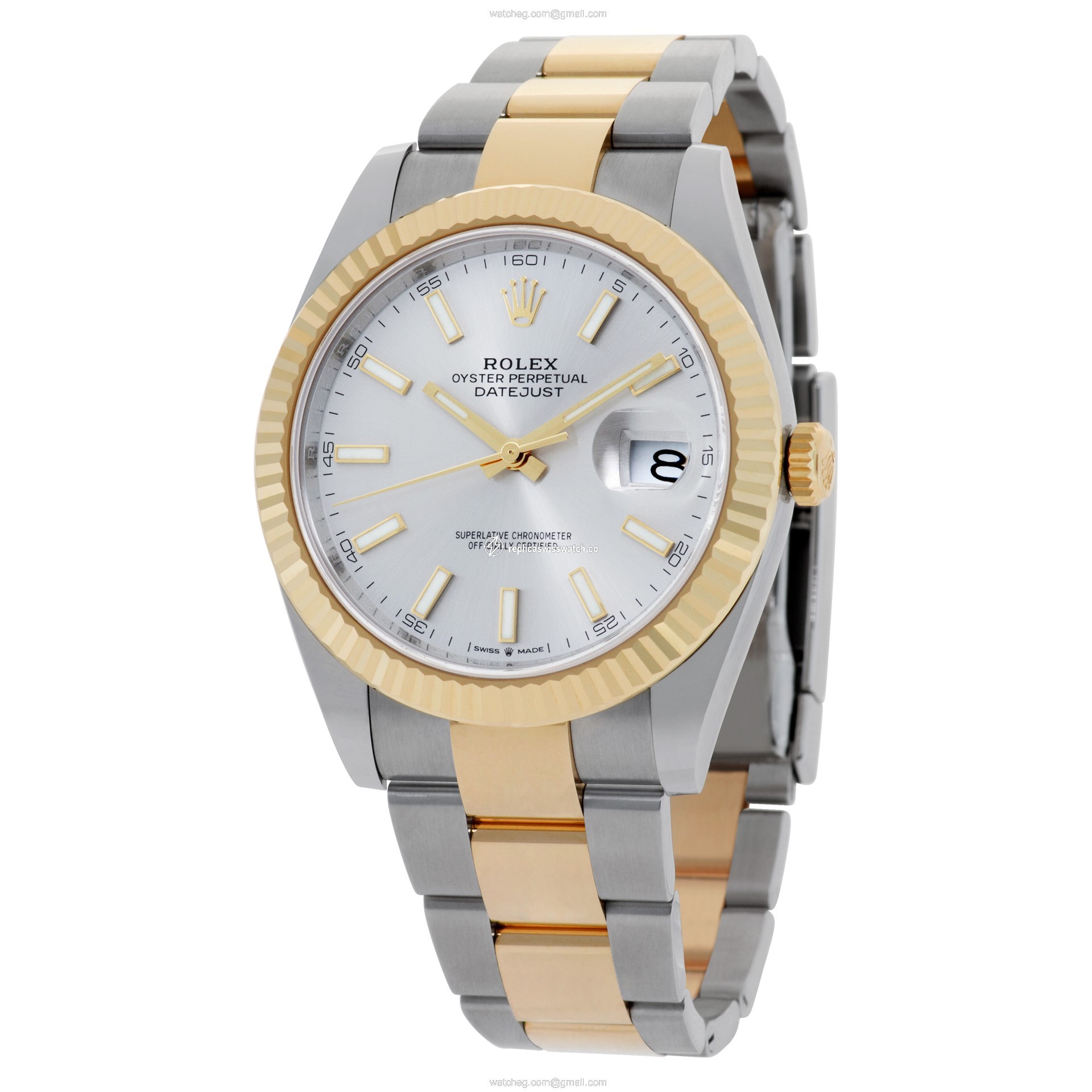 Rolex 126333 Datejust 41 Automatic Male 18k gold & Stainless Steel Replica