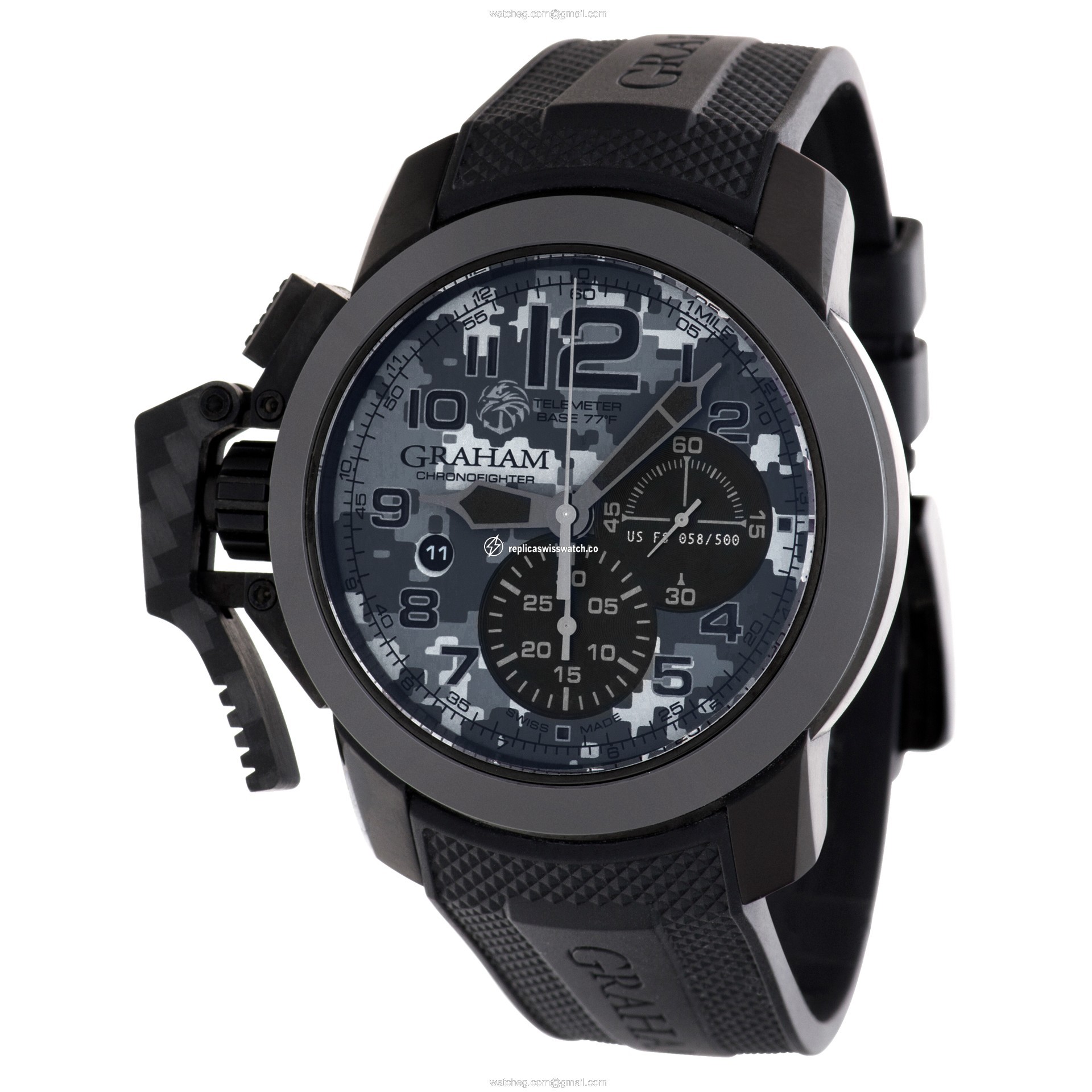 Graham 2CCAU.S03A.K92N Chronofighter Automatic Male PVD steel Replica