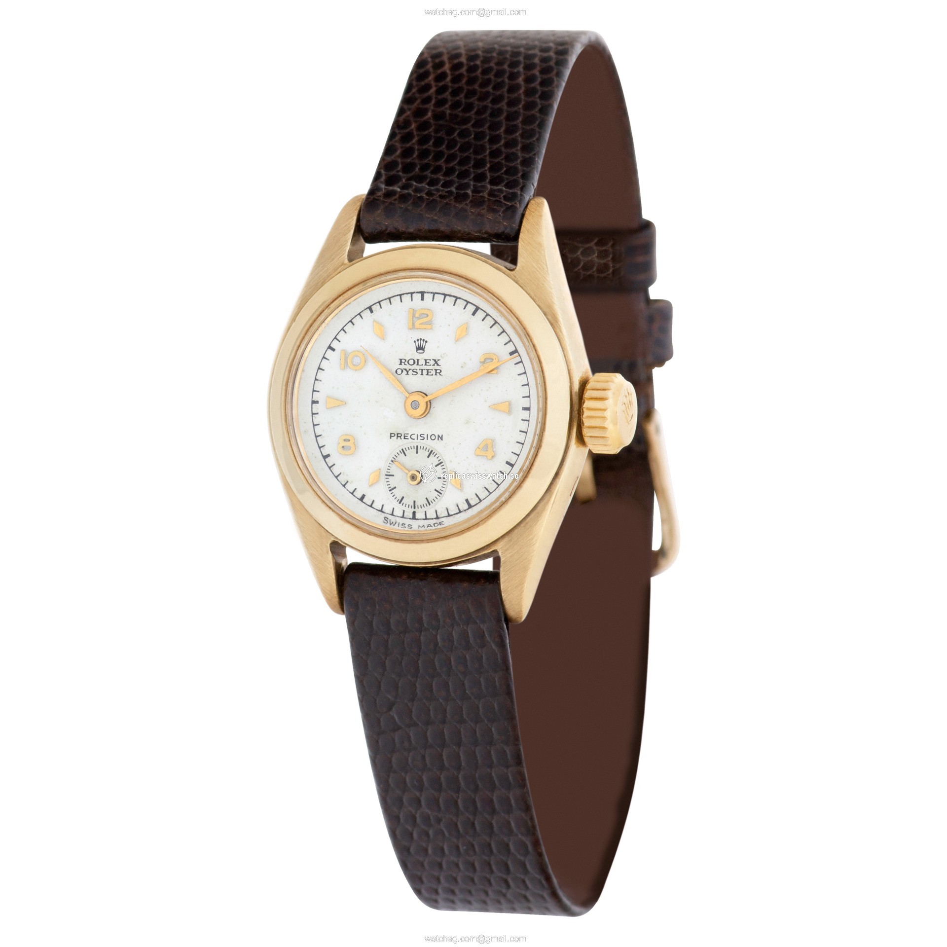 Rolex 4360 Precision Manual Female 9k yellow gold Replica