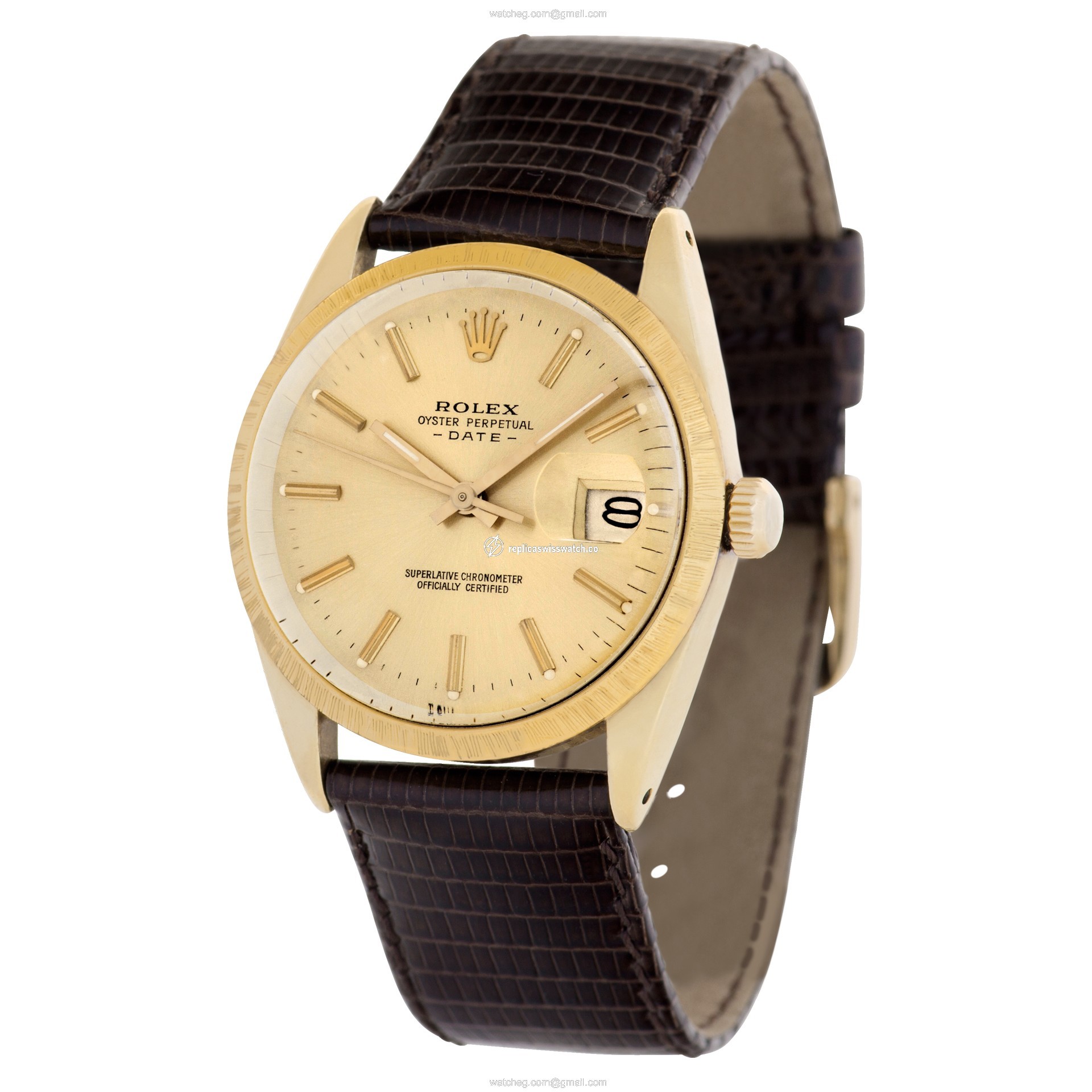 Rolex 15505 Date Automatic Unisex gold shell Replica