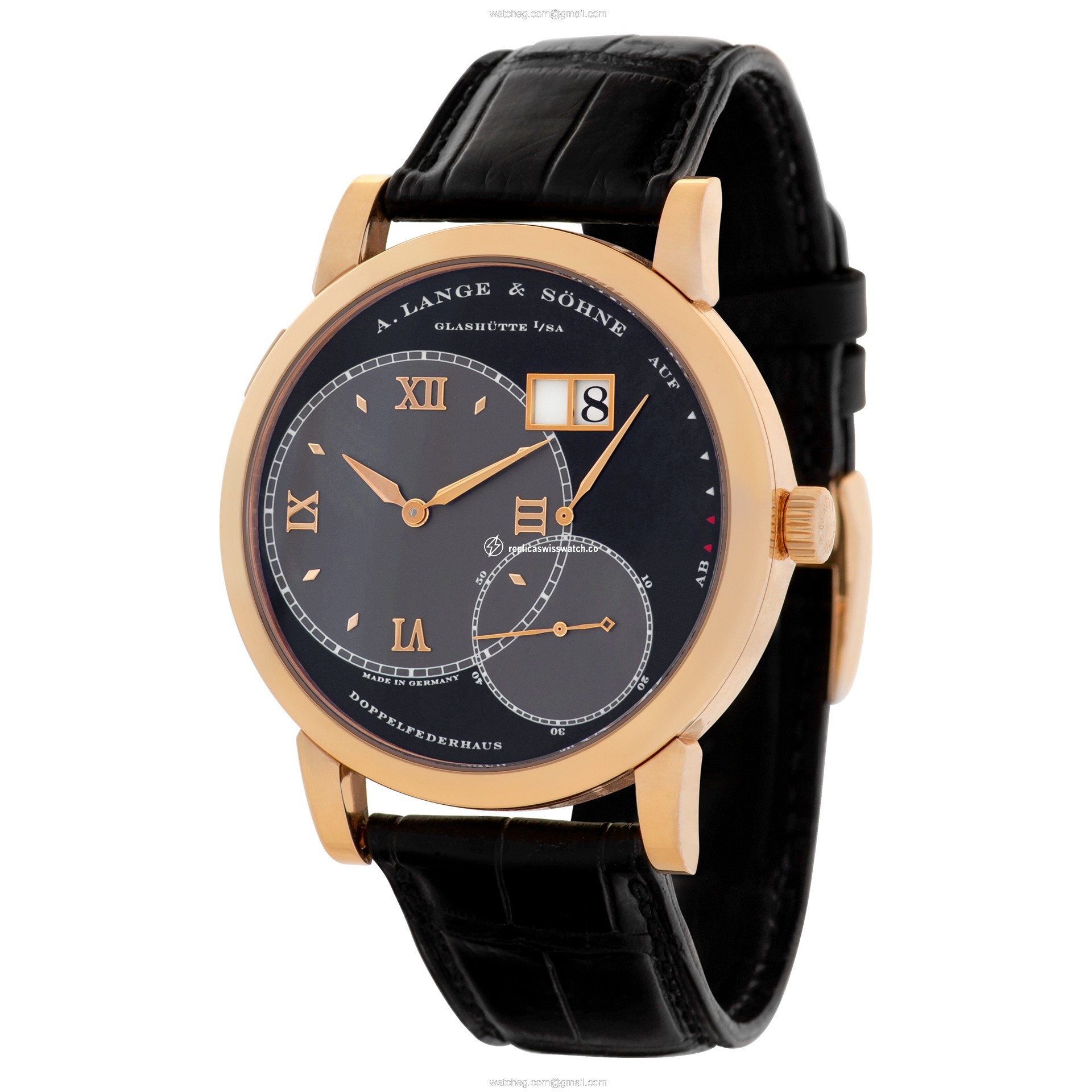 A. Lange & Sohne 115.031 Lange 1 Manual Male 18k rose gold Replica