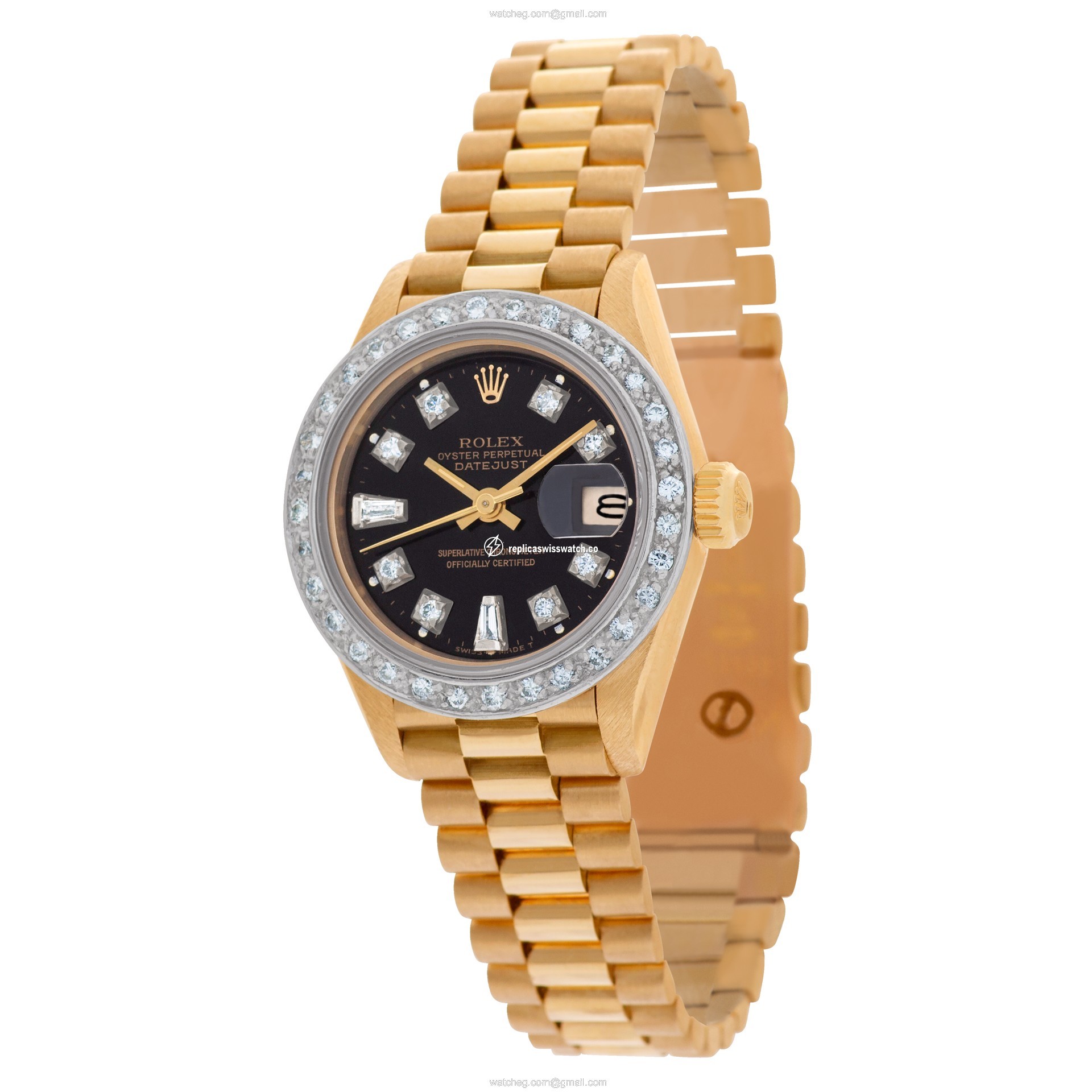 Rolex 69178 Datejust Automatic Female 18k yellow gold Replica