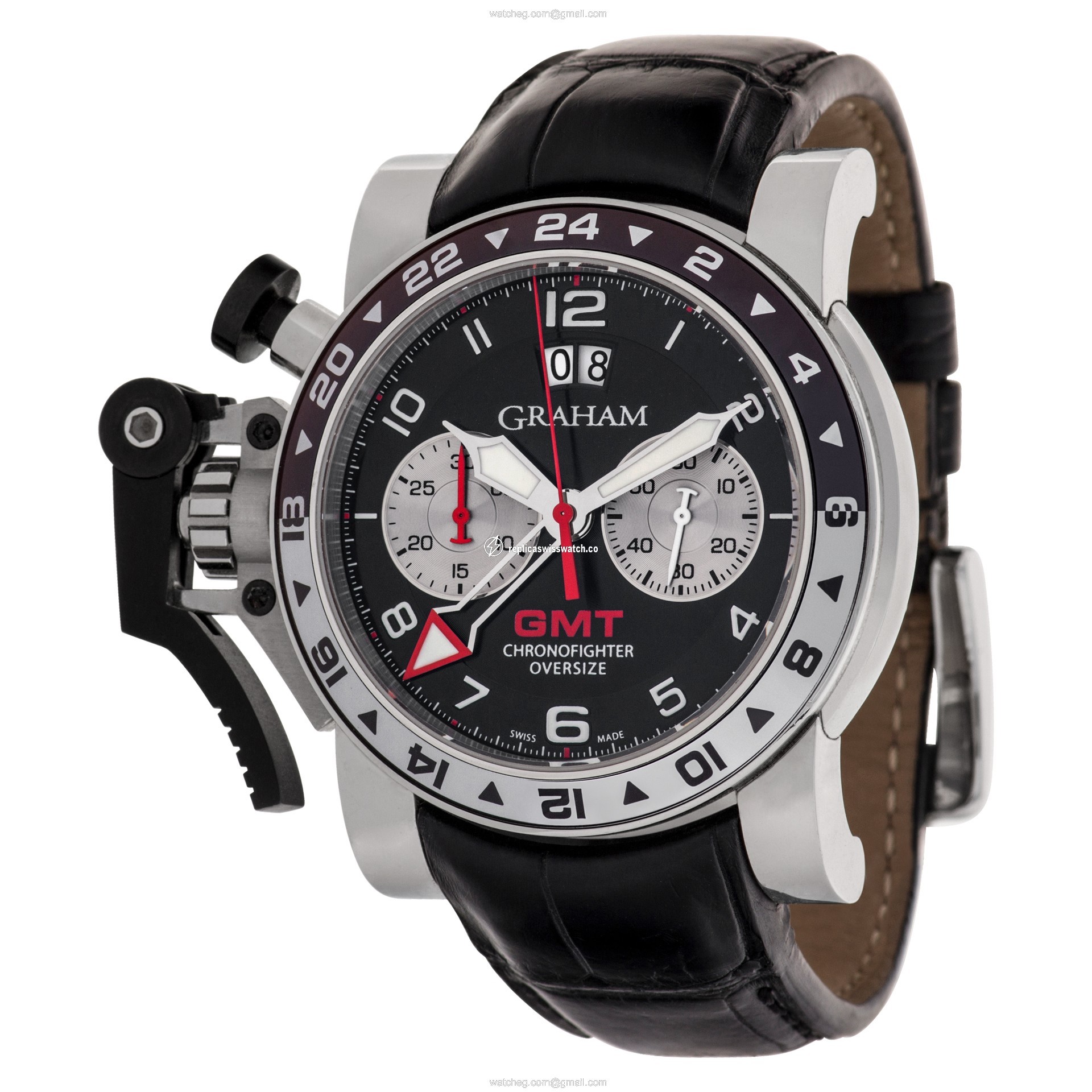 Graham 2CVBC.B15A Chronoflite GMT Automatic Male Stainless Steel Replica