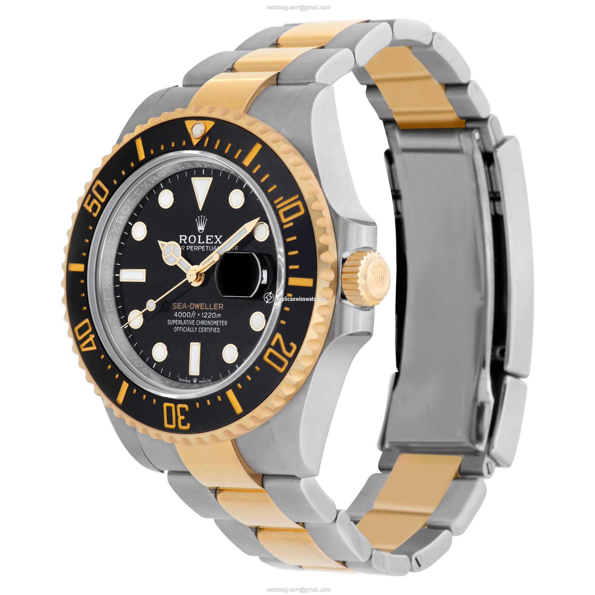 Rolex 126603 Sea-Dweller Automatic Male 18k gold & Stainless Steel Replica