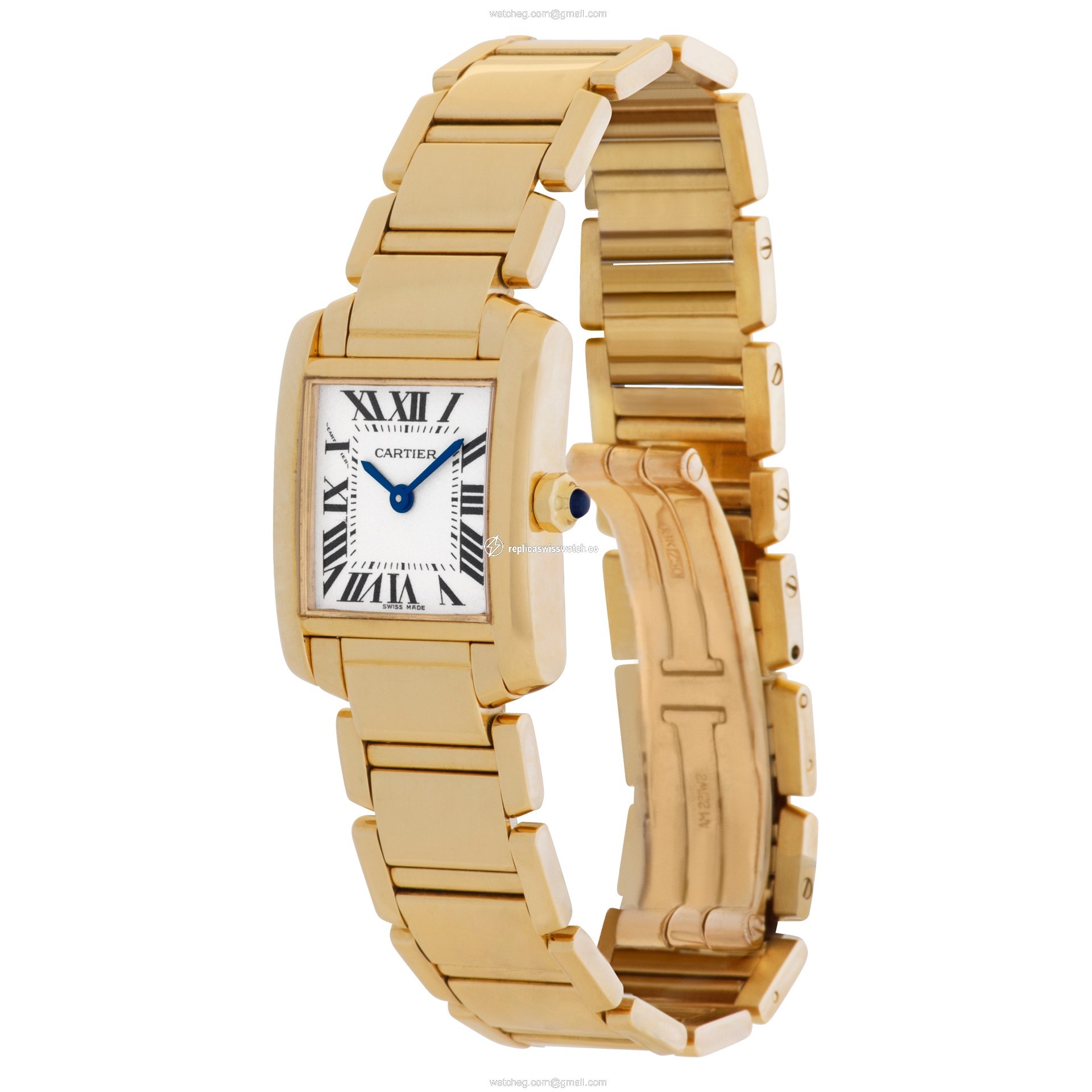 Cartier W50002N2 Tank Francaise Quartz Female 18k yellow gold Replica