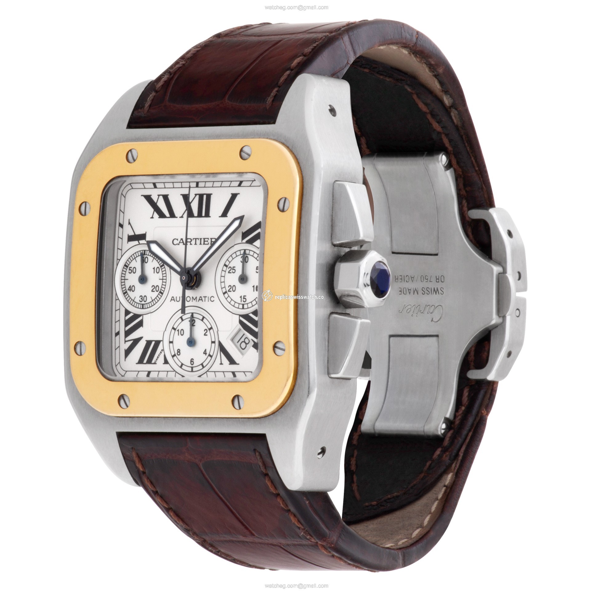 Cartier W20091X7 Santos 100 Automatic Male Stainless Steel Replica