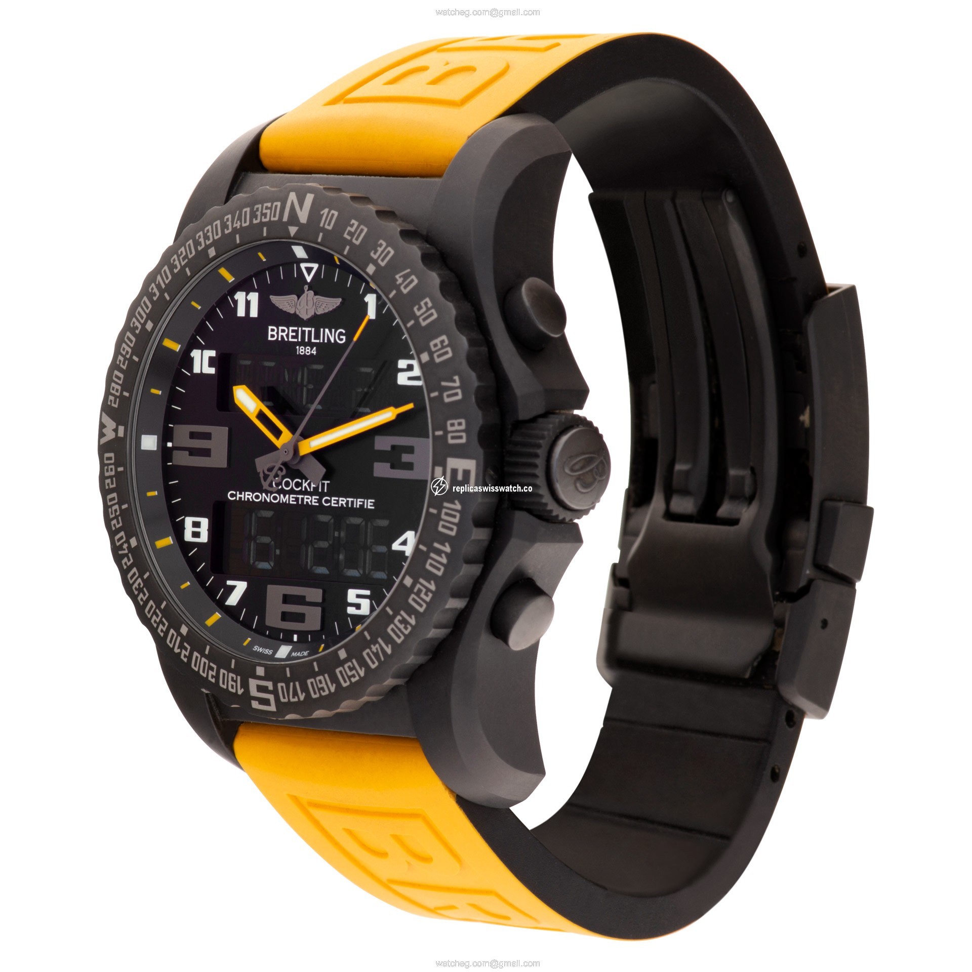 Breitling VB5010 Cockpit Quartz Male Black Titanium Replica