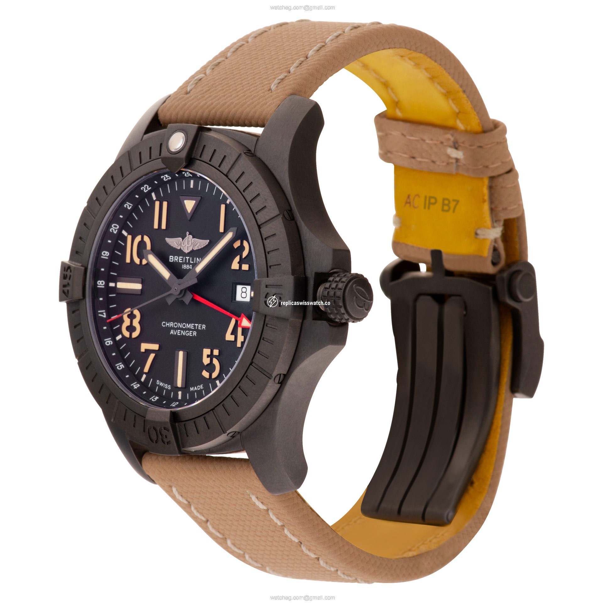 Breitling V32395 Avenger Automatic Male Black Titanium Watches Breitling V32395 Avenger Automatic Male Black Titanium Watches