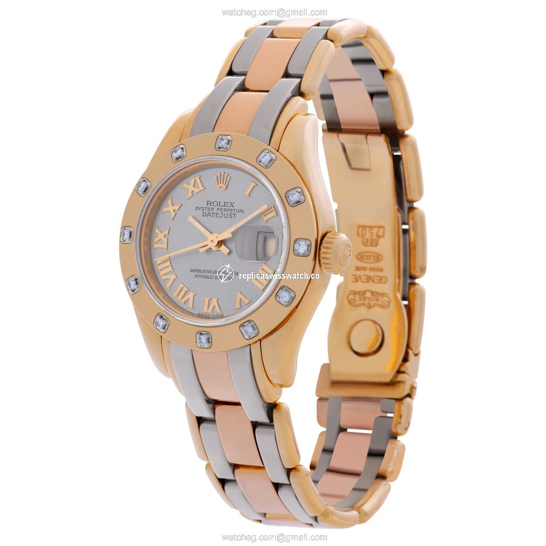 Rolex 80318 Pearlmaster Automatic Female 18k yellow gold Replica