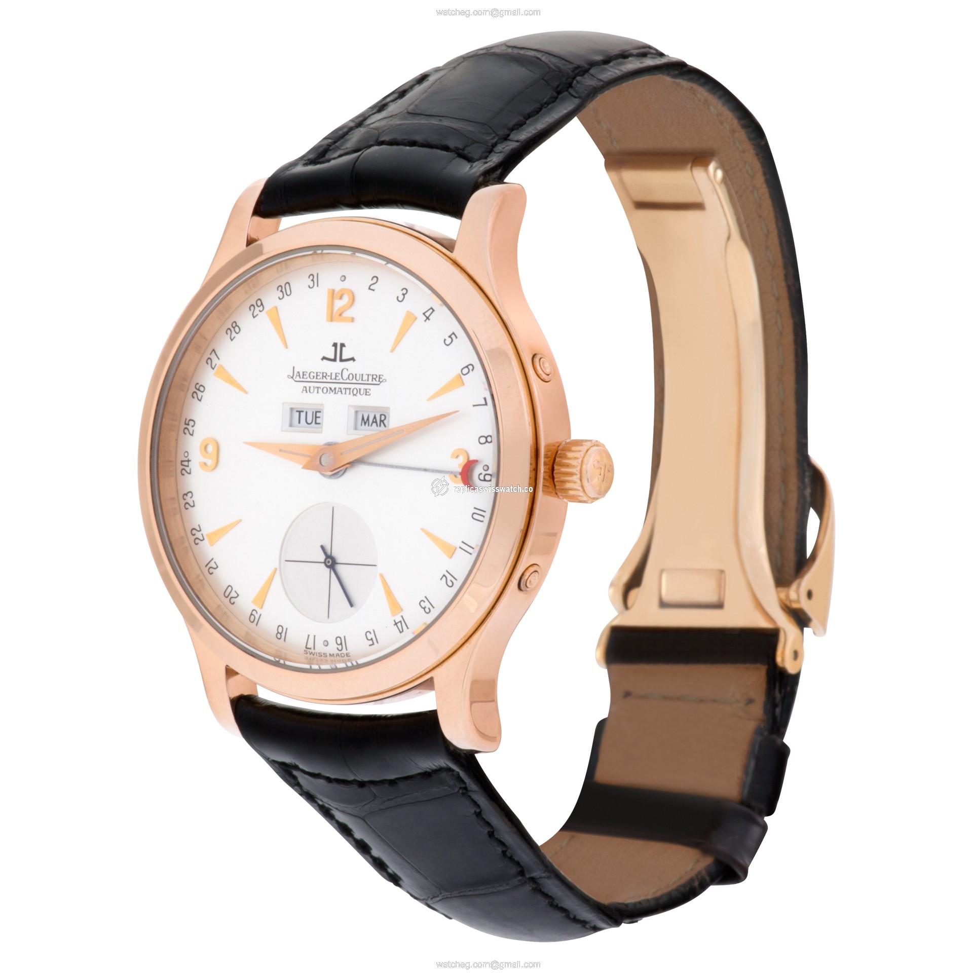 Jaeger LeCoultre 140.2.87 Master Calendar Automatic Male 18k rose gold Replica
