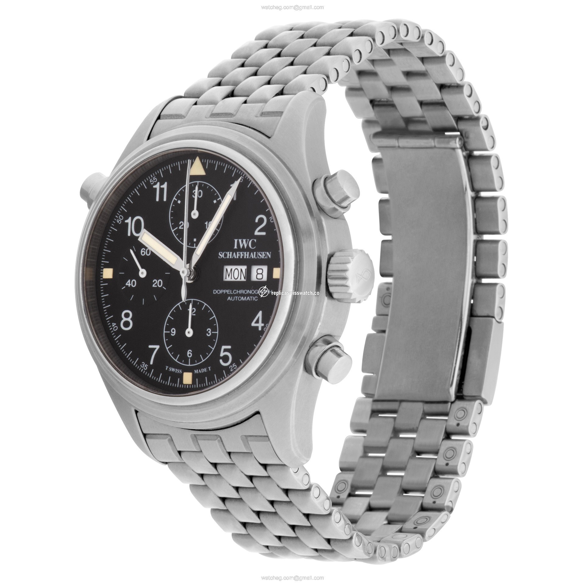IWC 3713 Pilots Chronograph Automatic Male Stainless Steel Replica