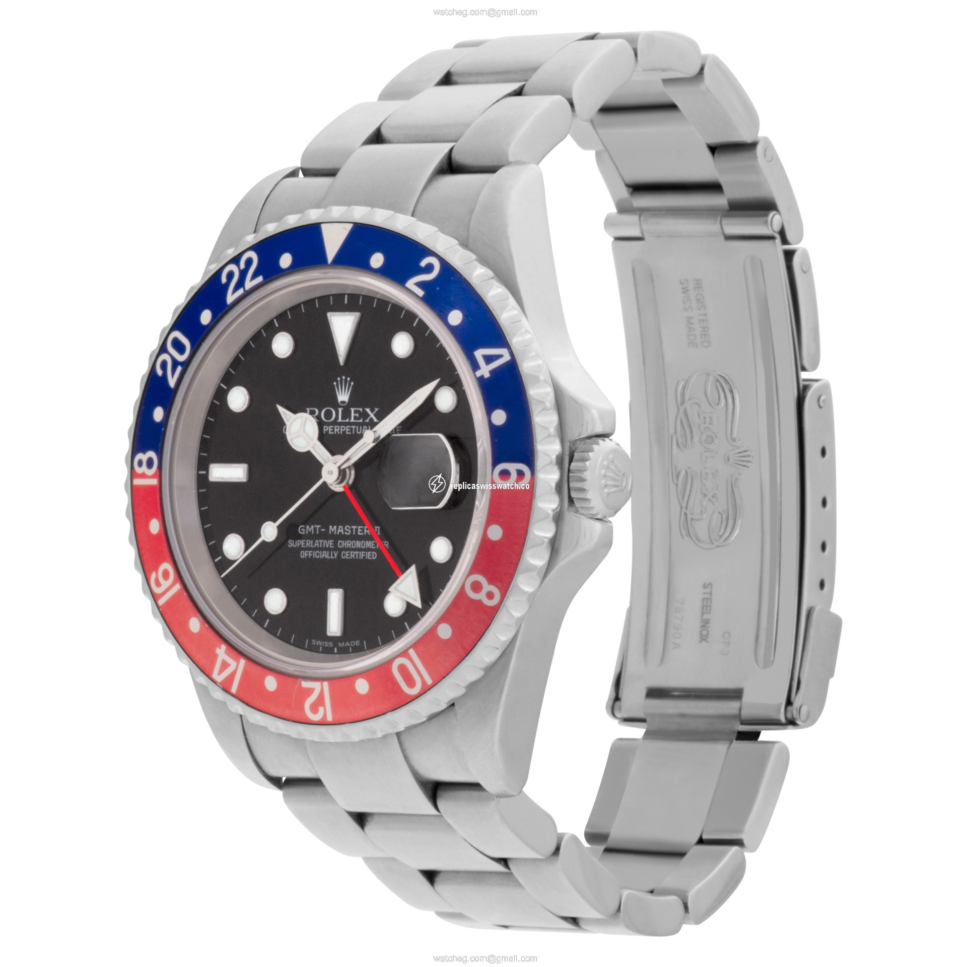 Rolex 16710 GMT Master II Pepsi Automatic Male Stainless Steel Replica