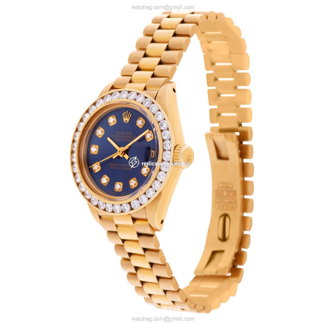 Rolex 6927 Datejust Automatic Female 18k yellow gold Replica