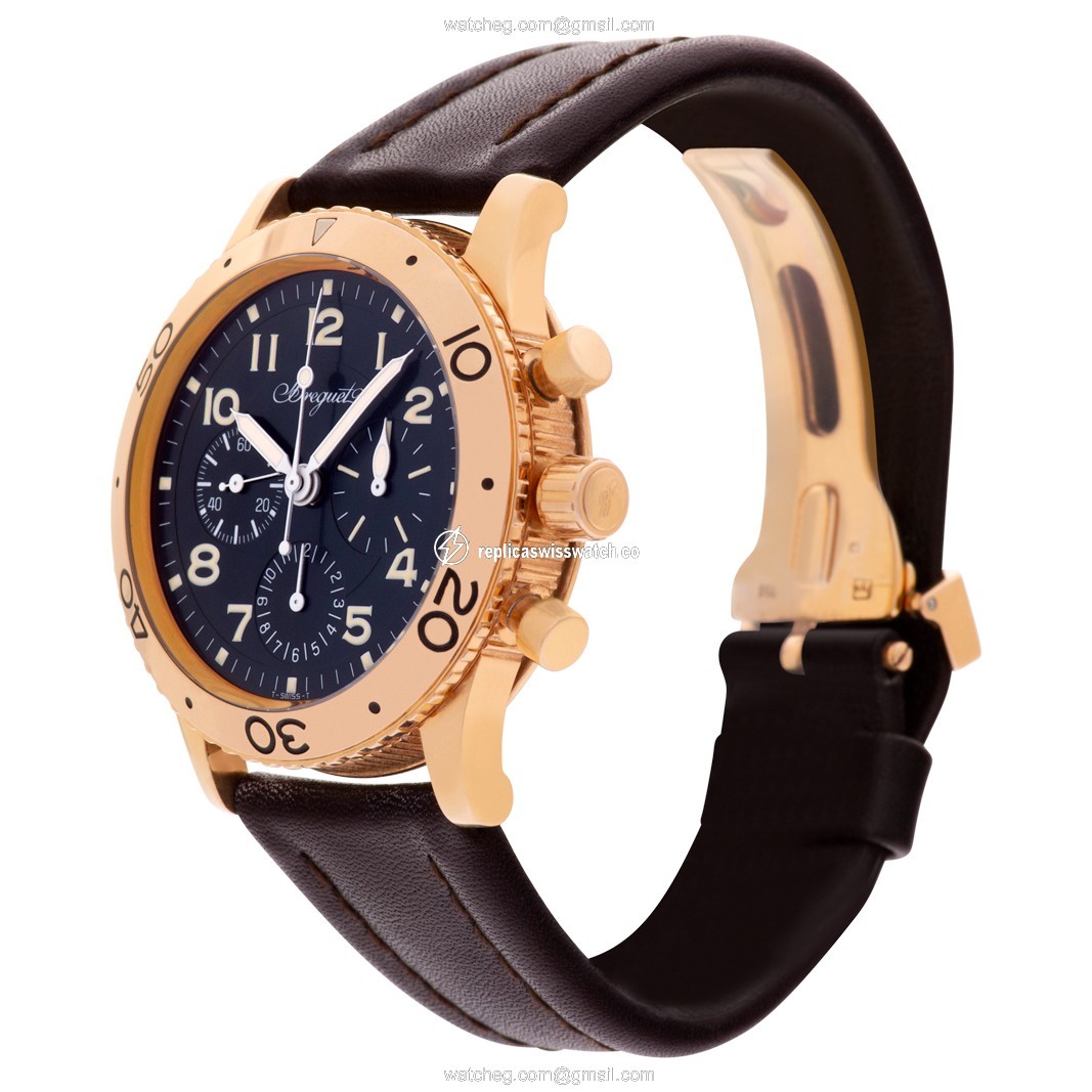 Breguet 3800BR Type Xx Automatic Male 18k rose gold Replica
