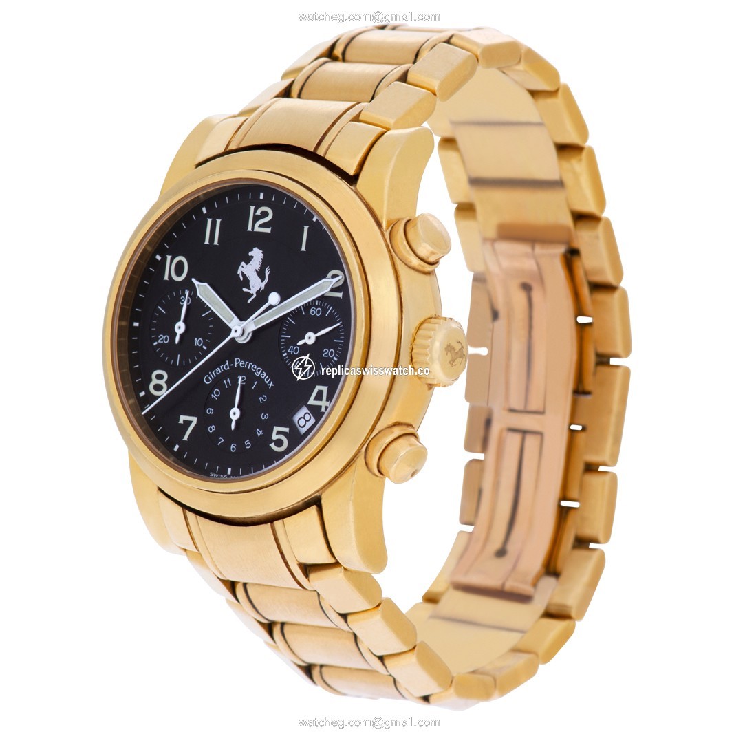 Girard Perregaux 8020 Ferrari Automatic Male 18k yellow gold Replica
