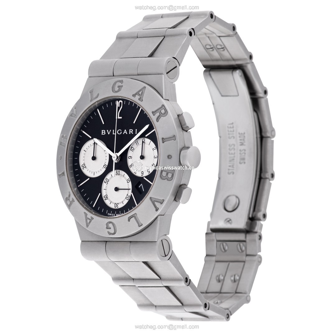 Bvlgari ch 35S Diagono Quartz Unisex Stainless Steel Replica