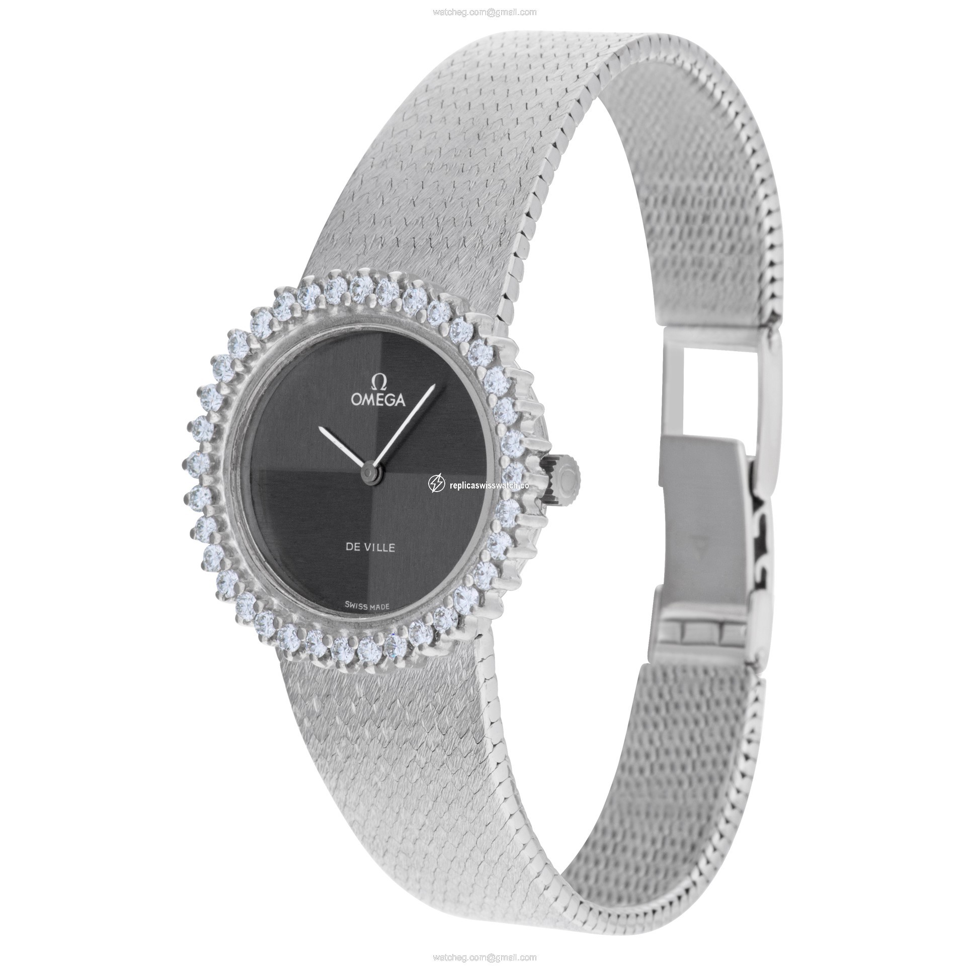 Omega 8340 De Ville Manual Female 18k White Gold Watches Omega 8340 De Ville Manual Female 18k White Gold Watches