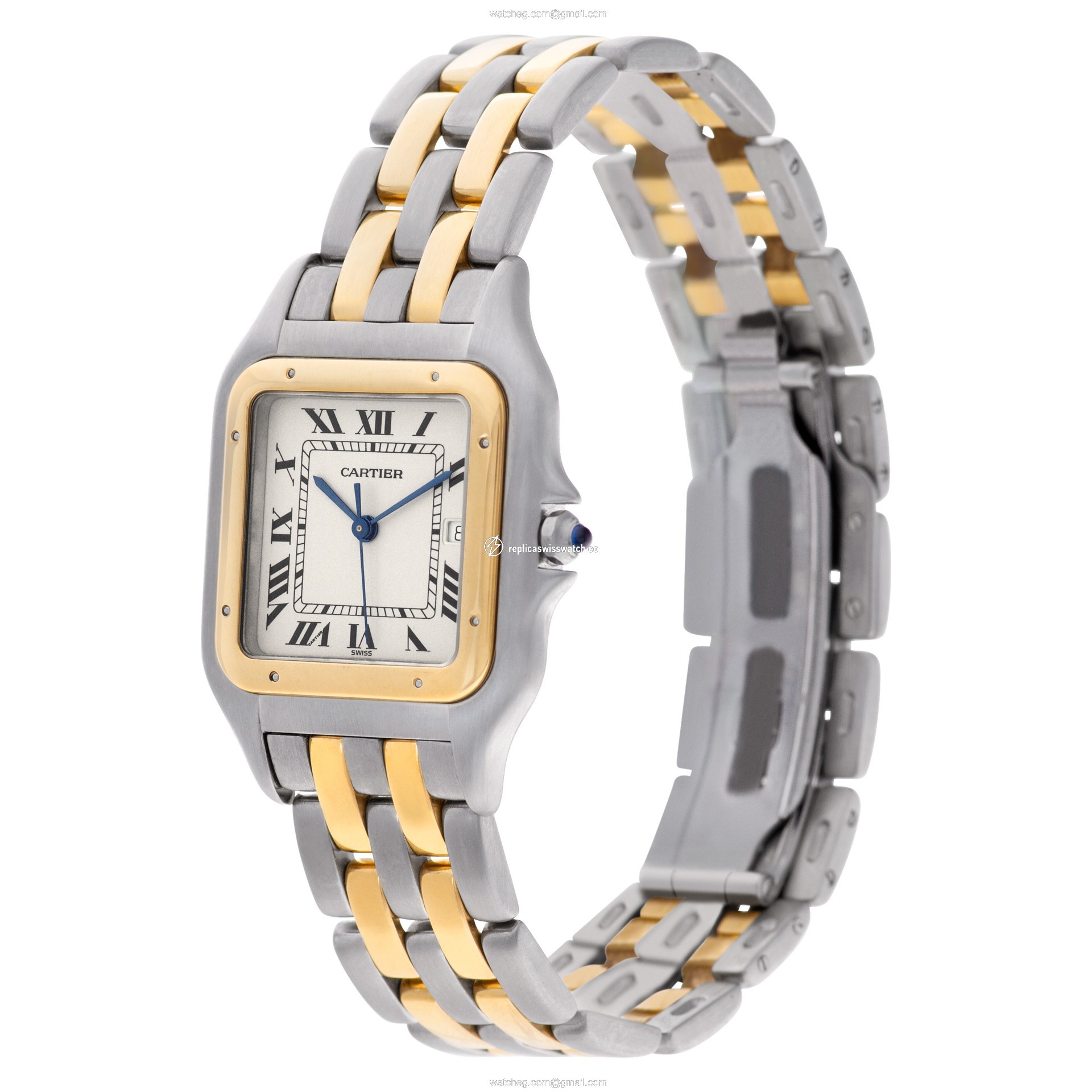 Cartier W25027B6 Panthere Quartz Male 18k gold & Stainless Steel Replica