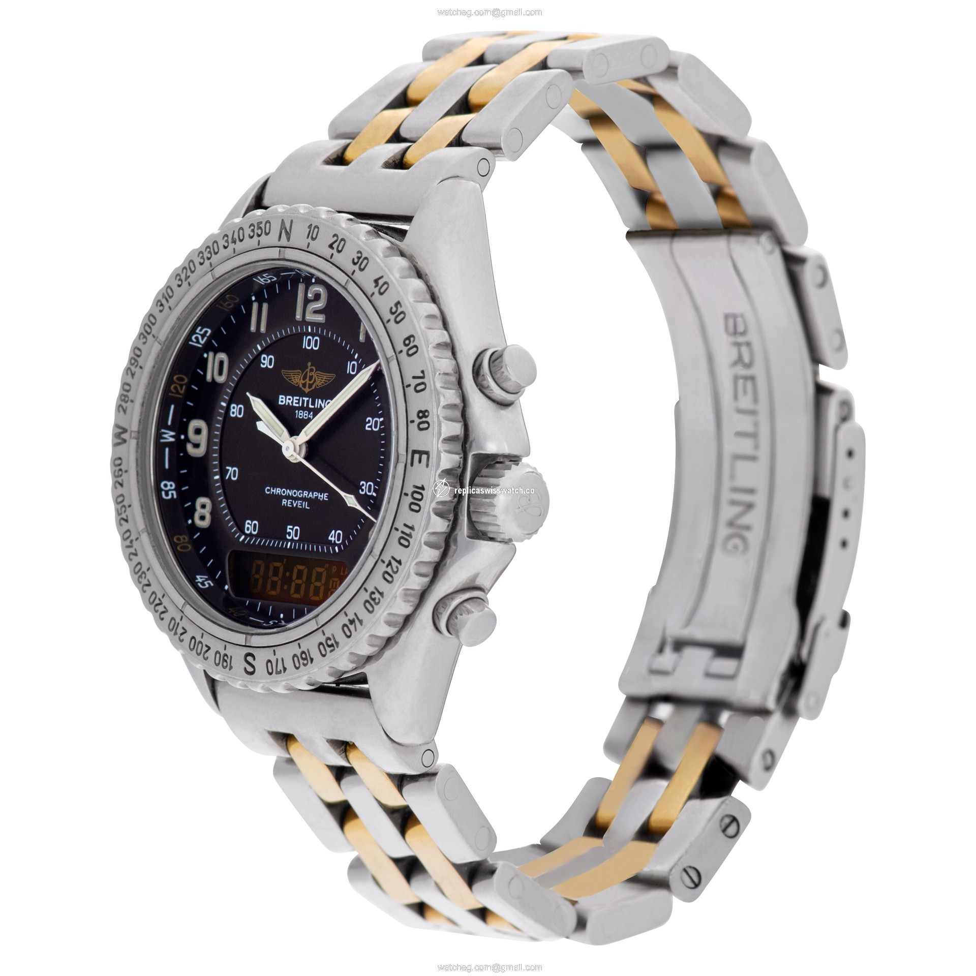 Breitling A51035 Reveil Quartz Male Stainless Steel Replica
