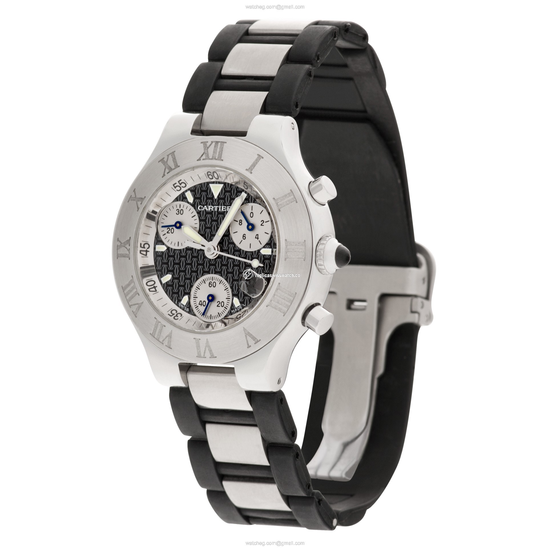 Cartier w1012502 Chronoscaph 21 Quartz Female Stainless Steel Replica