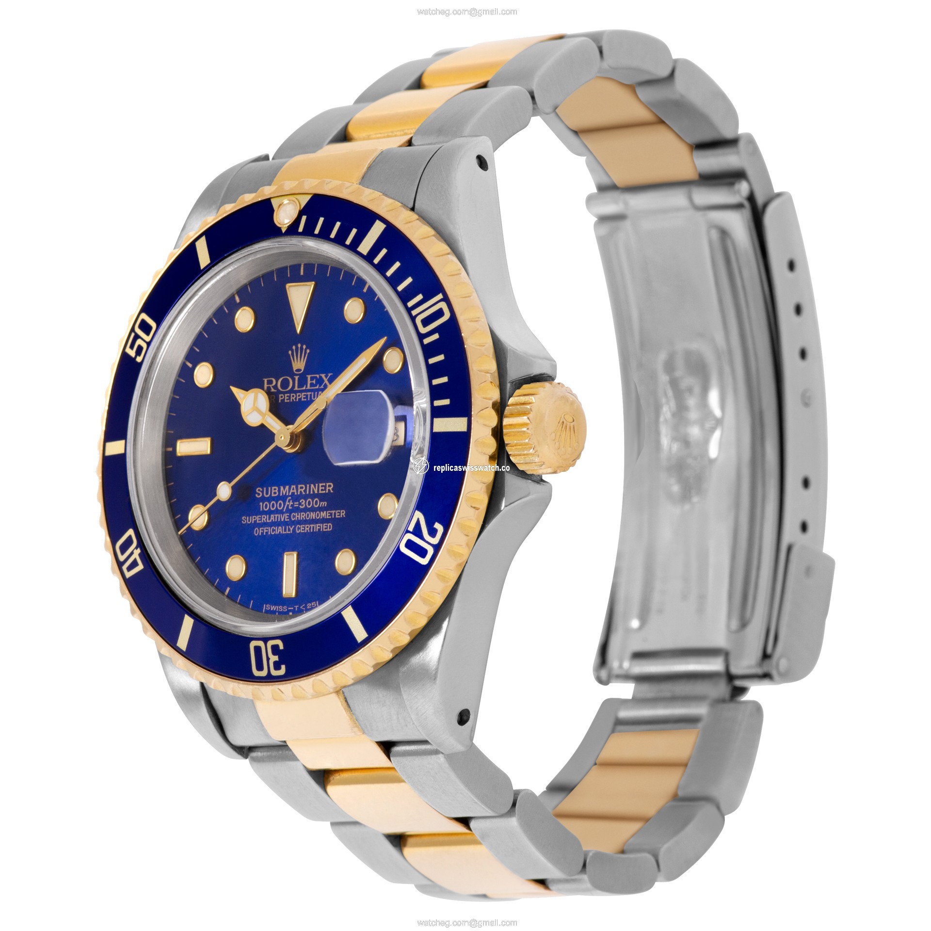 Rolex 16613 Submariner Automatic Male 18k gold & Stainless Steel Replica