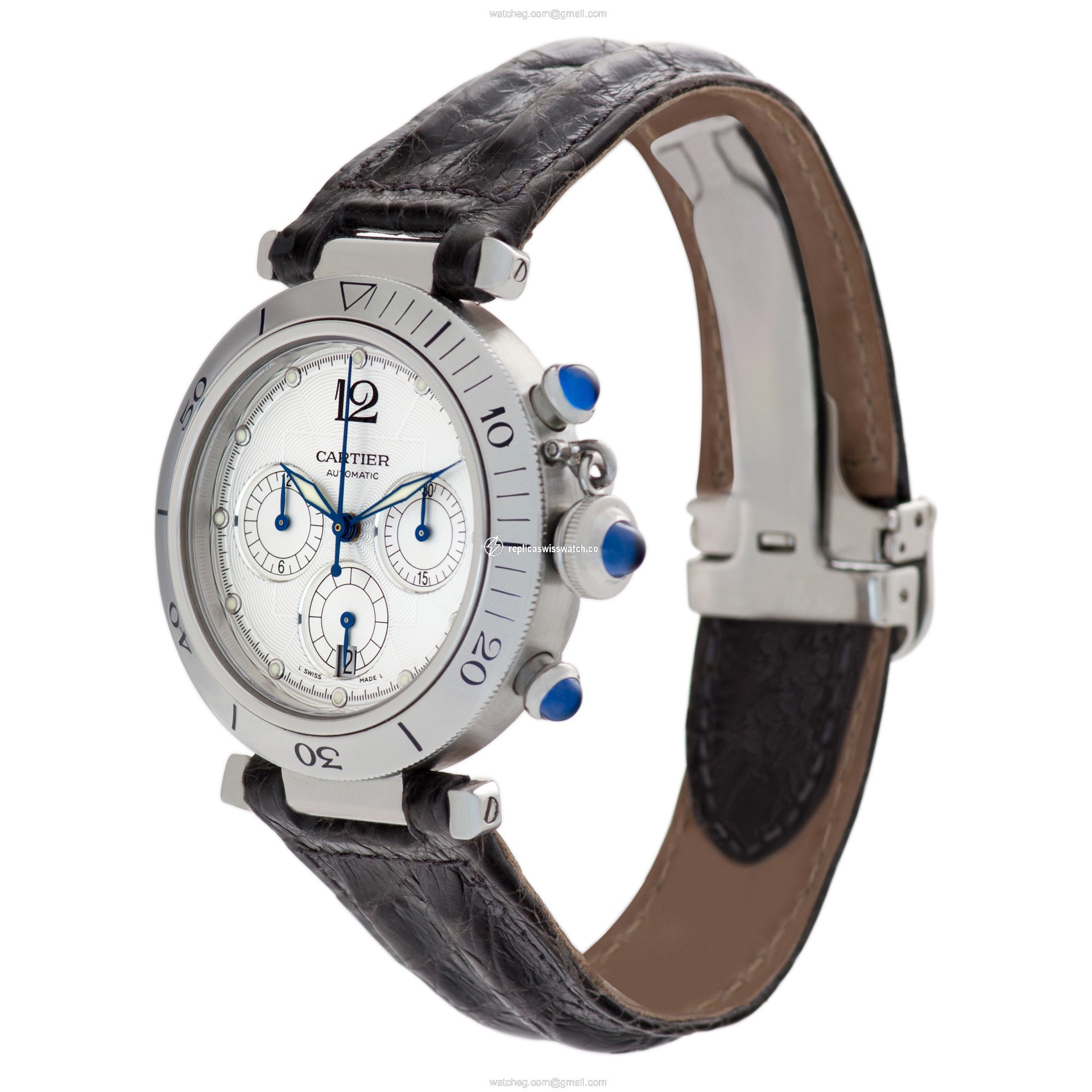 Cartier W31030H3 Pasha Chronograph Automatic Unisex Stainless Steel Replica
