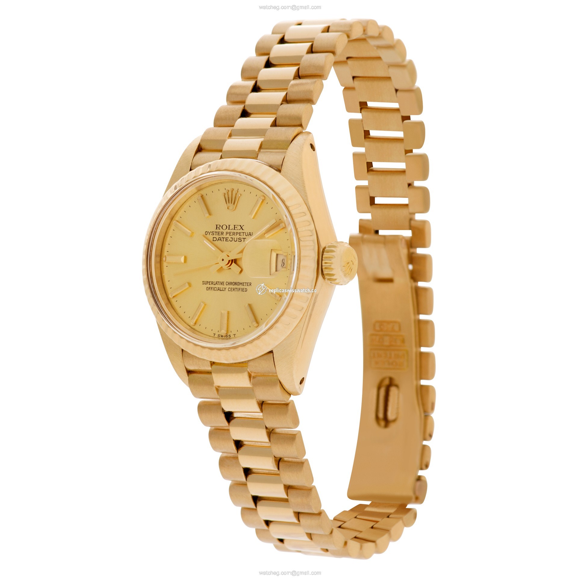 Rolex 6927 Datejust Automatic Female 18k yellow gold Replica