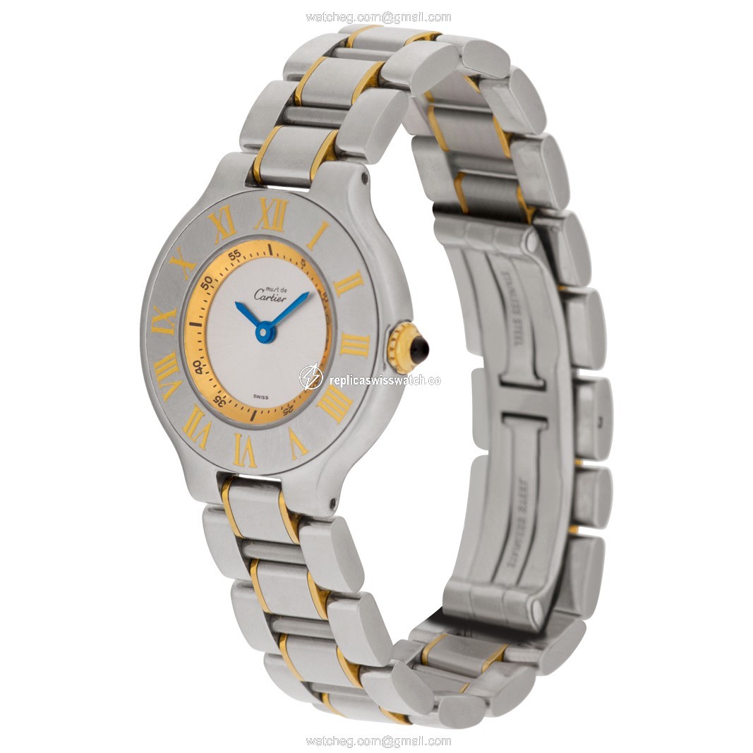 Cartier 1340 Must 21 Quartz Female Stainless Steel Replica