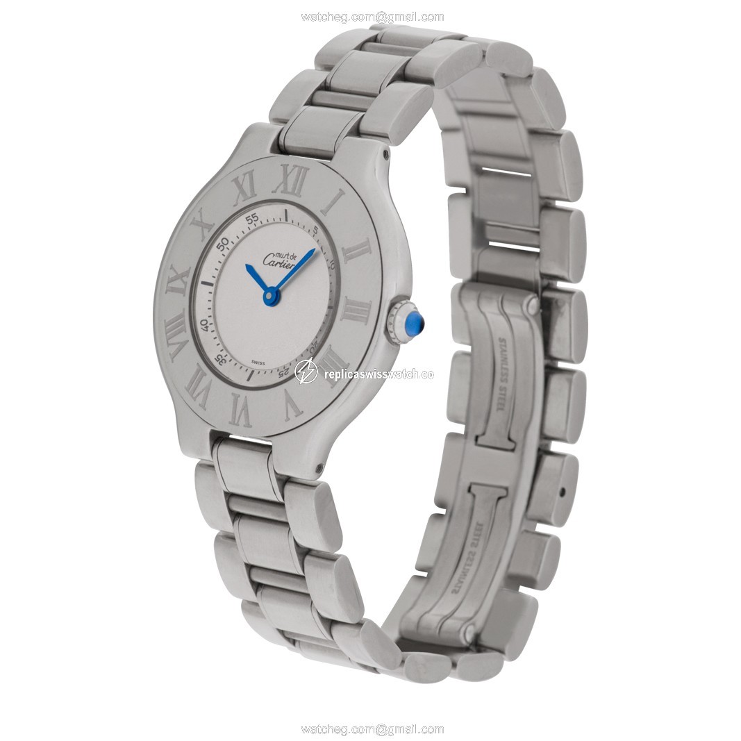 Cartier W10109T2 Must 21 Quartz Female Stainless Steel Replica