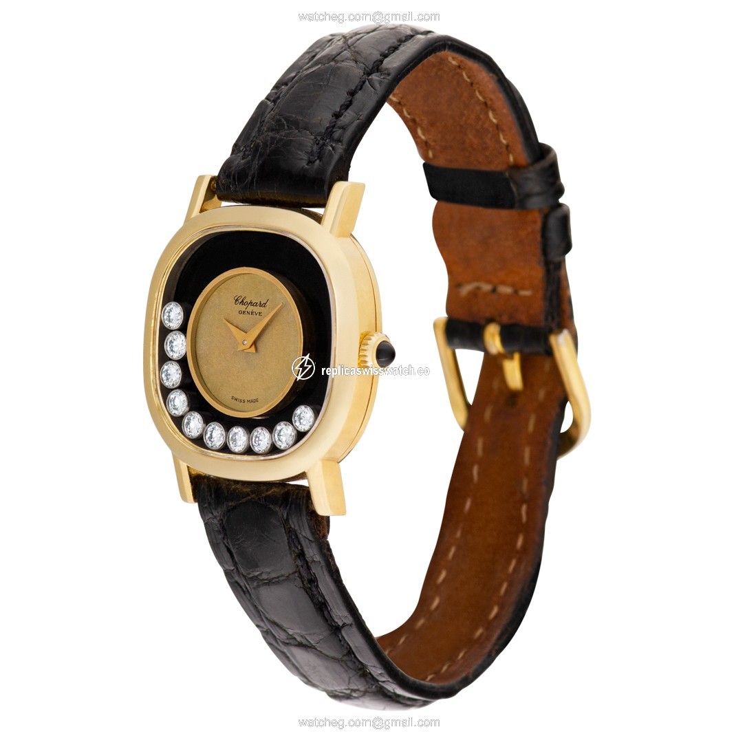 Chopard G 3355 Happy Diamond Manual Female 18k yellow gold Replica
