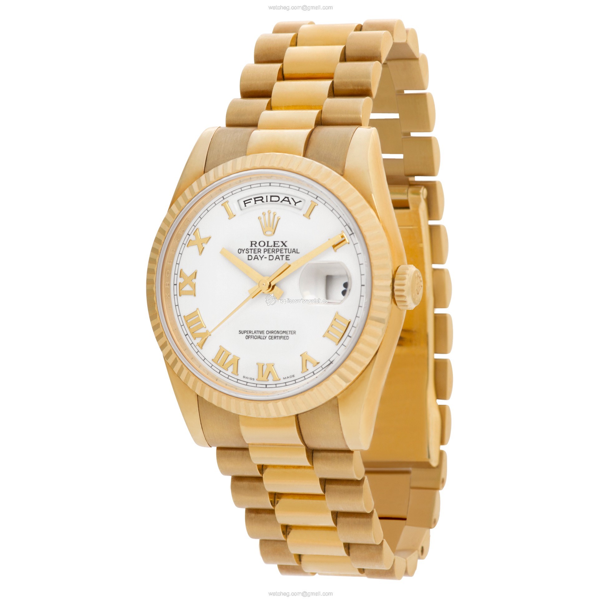 Rolex 118238 Day-Date Automatic Male 18k yellow gold Replica