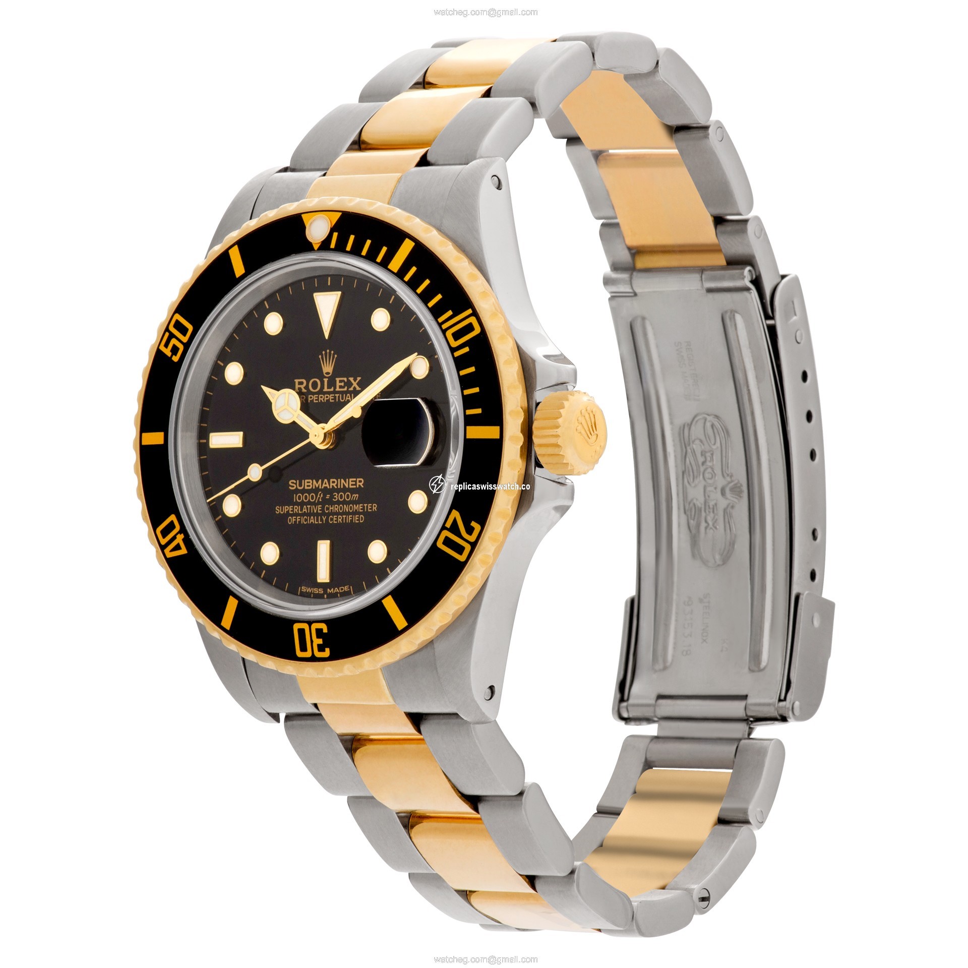 Rolex 16803 Submariner Automatic Male 18k gold & Stainless Steel Replica