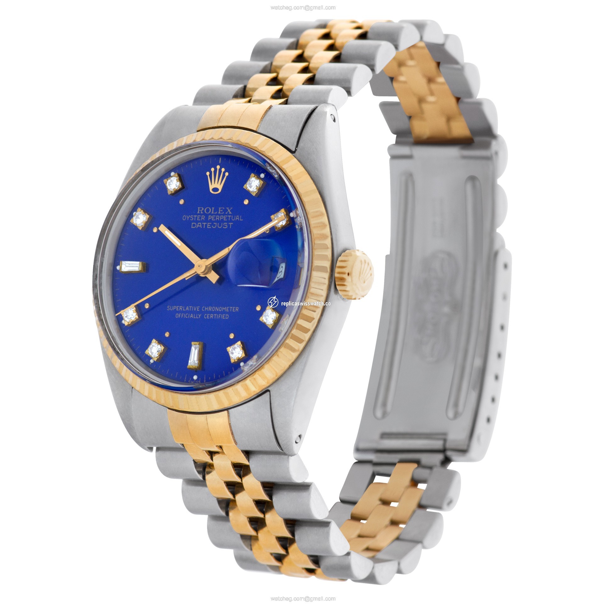 Rolex 16013 Datejust Automatic Unisex 18k gold & Stainless Steel Replica
