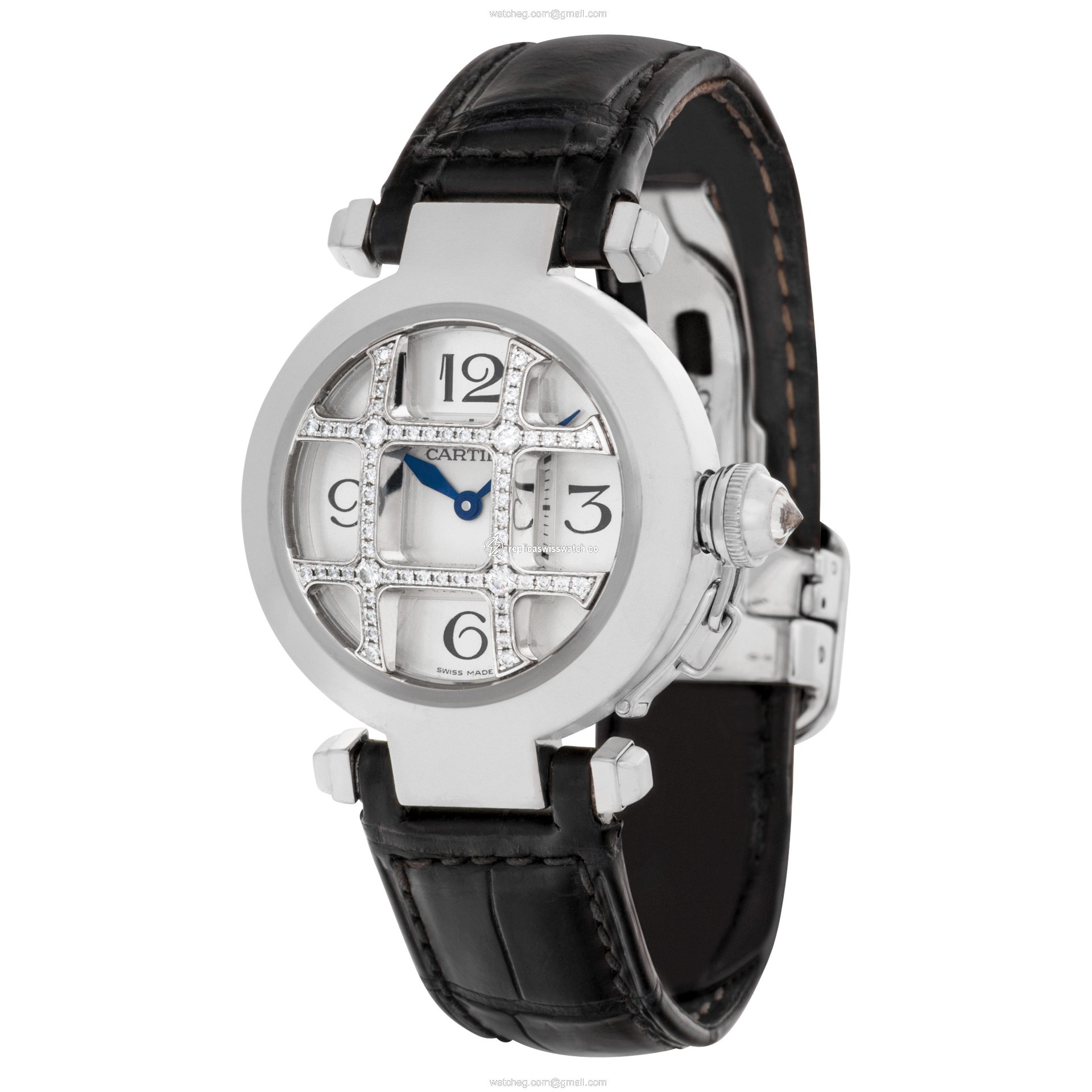 Cartier WJ116156 Pasha Automatic Female 18k White Gold Replica