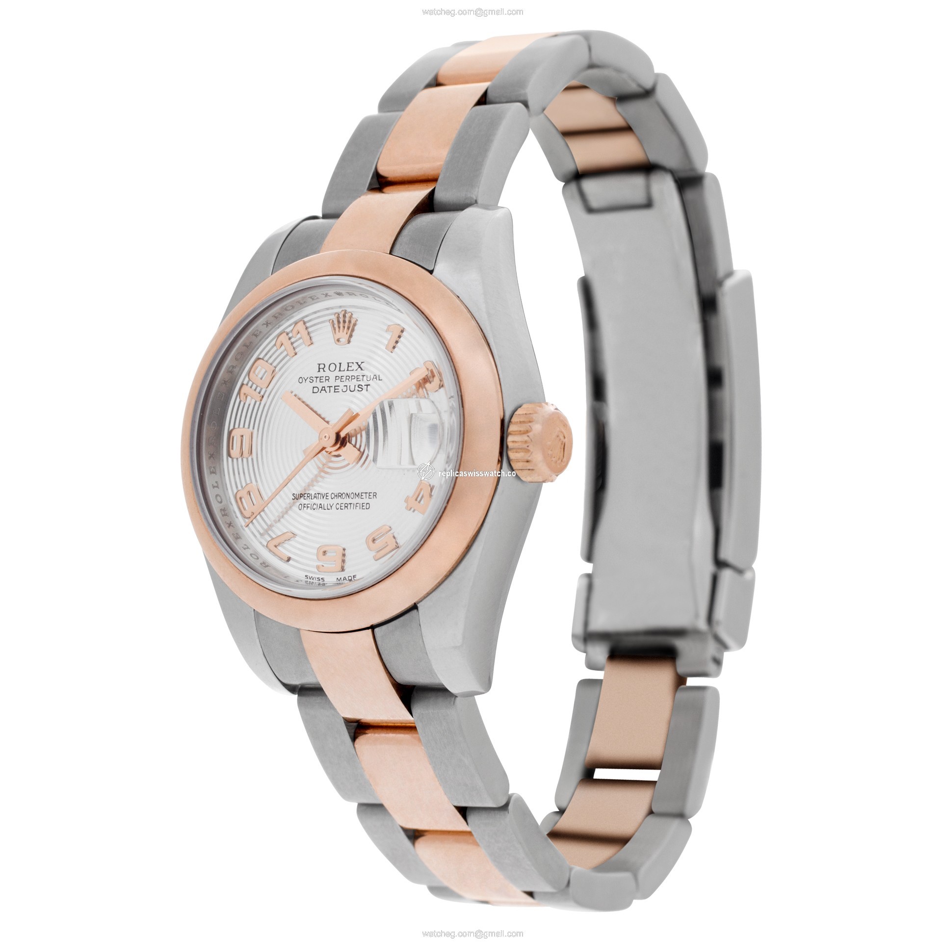 Rolex 179161 Datejust Automatic Female 18k rose gold & stainless steel Replica