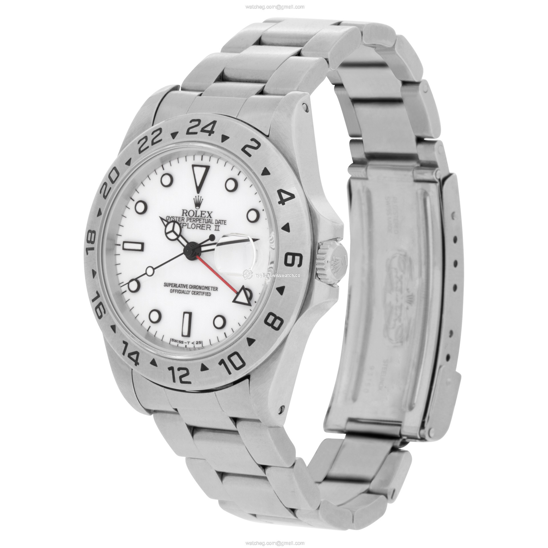 Rolex 16570 Explorer II Automatic Male Stainless Steel Replica