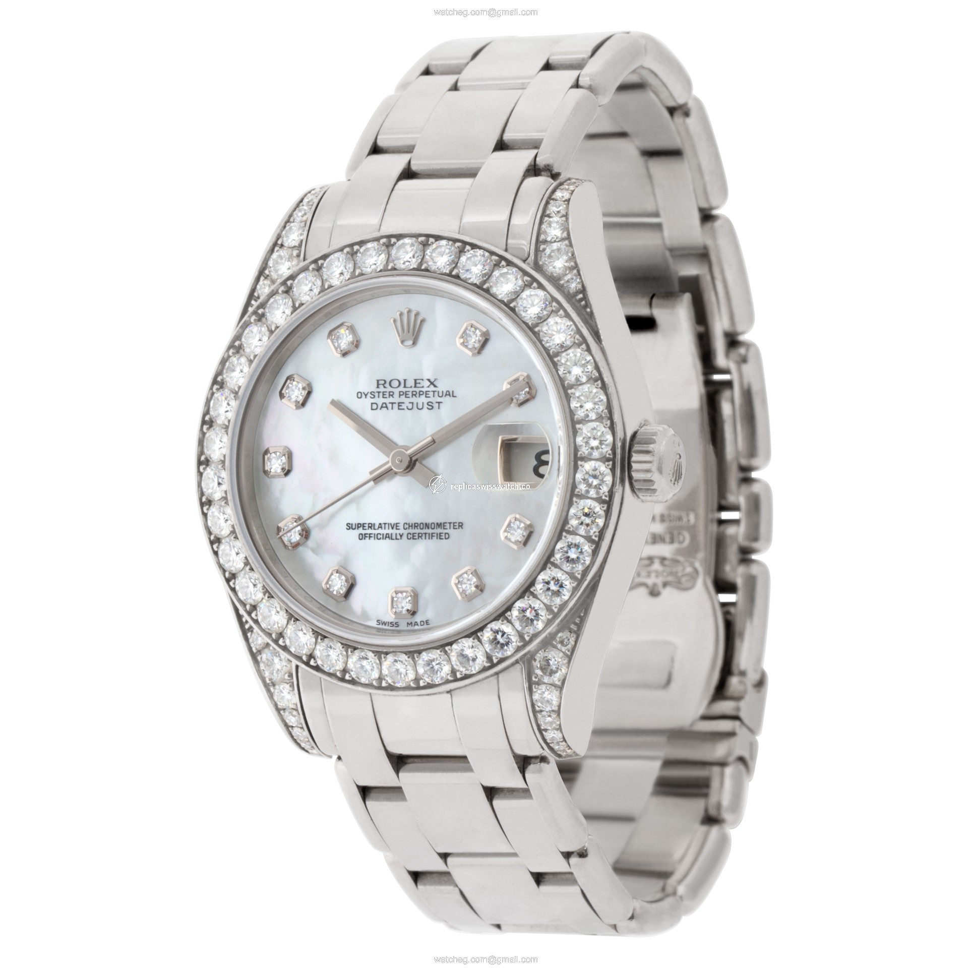 Rolex 81159 Pearlmaster Automatic Unisex 18k White Gold Replica