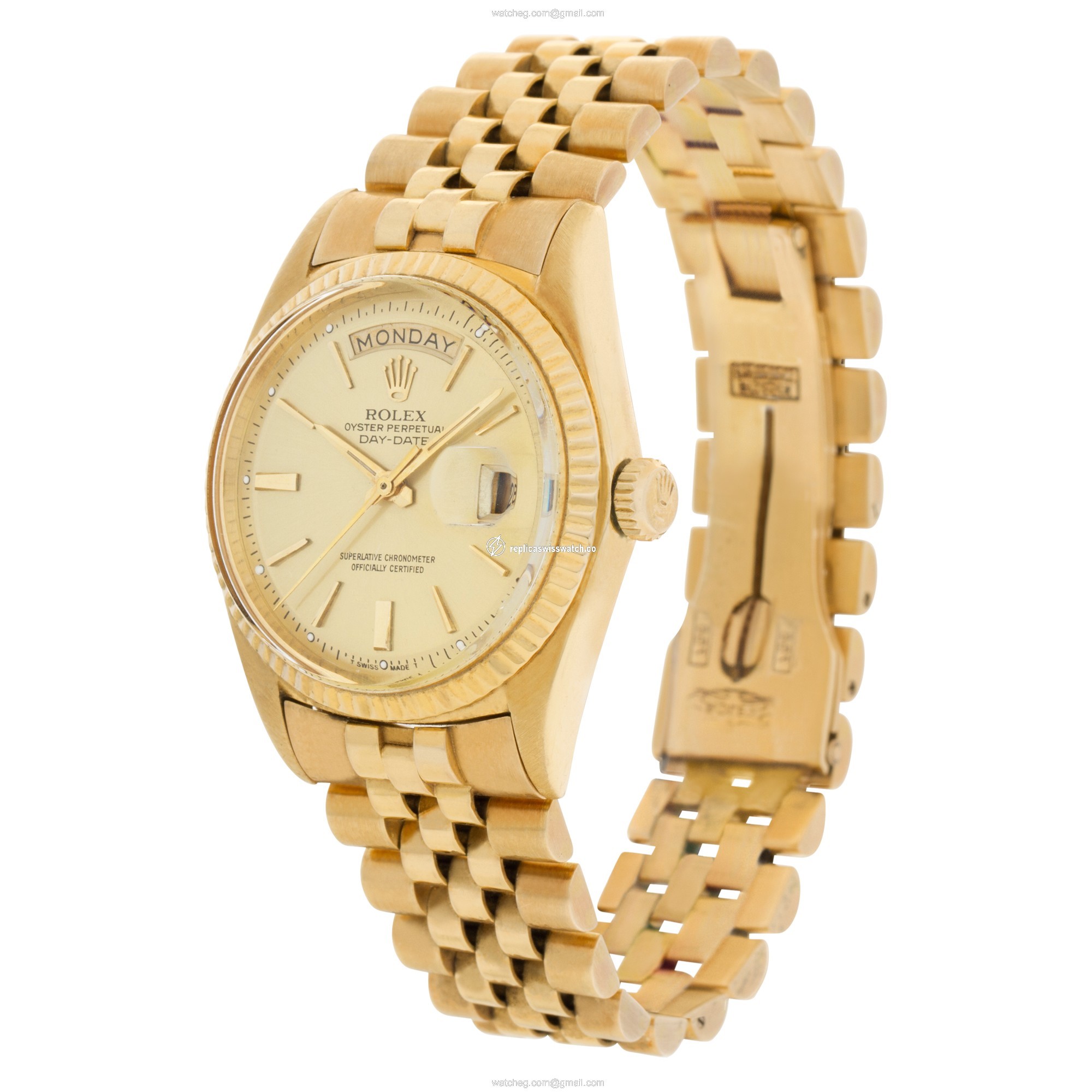 Rolex 1803 Day-Date Automatic Unisex 18k yellow gold Replica